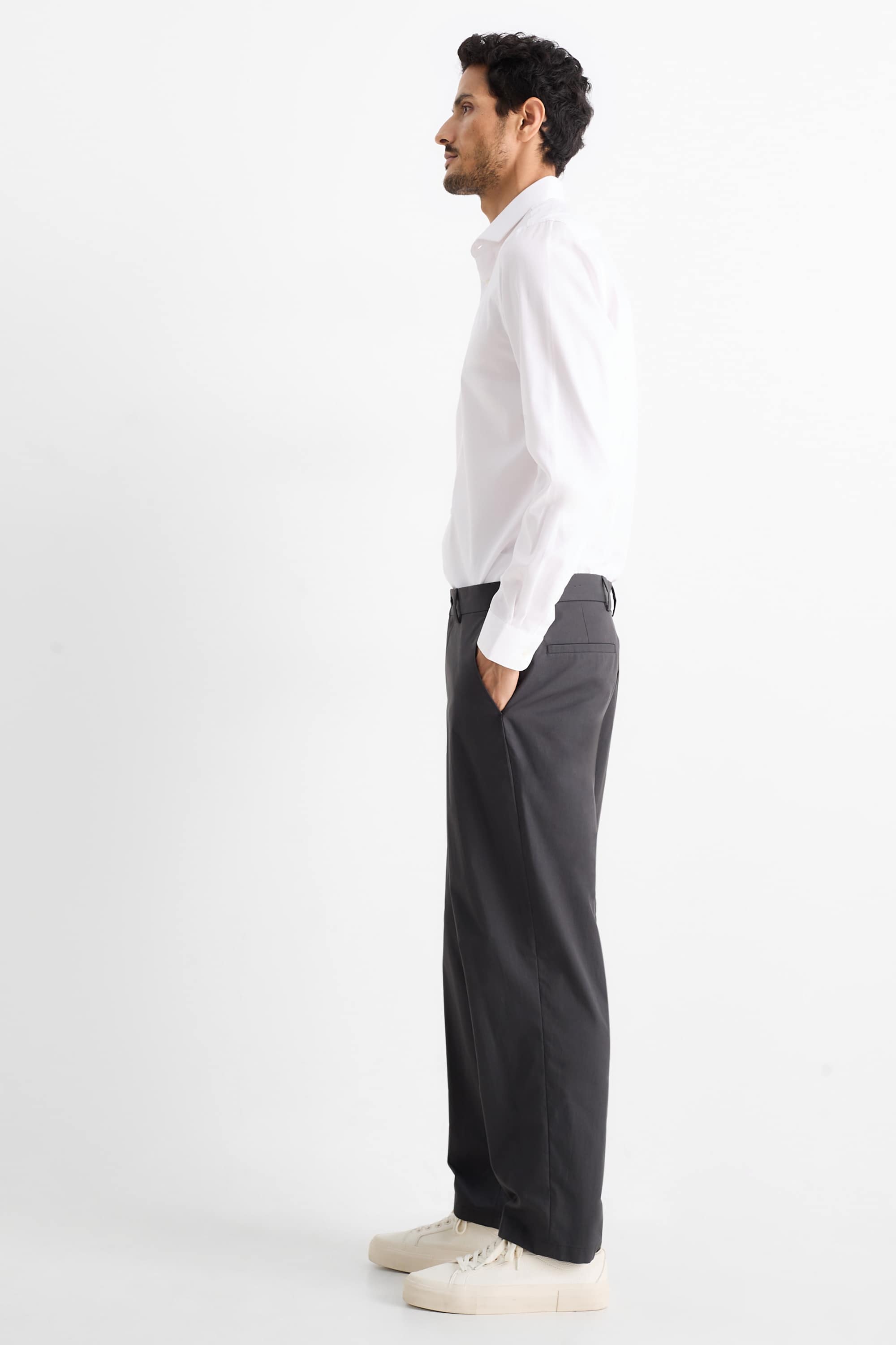 Mix & match suit trousers - regular fit dark gray