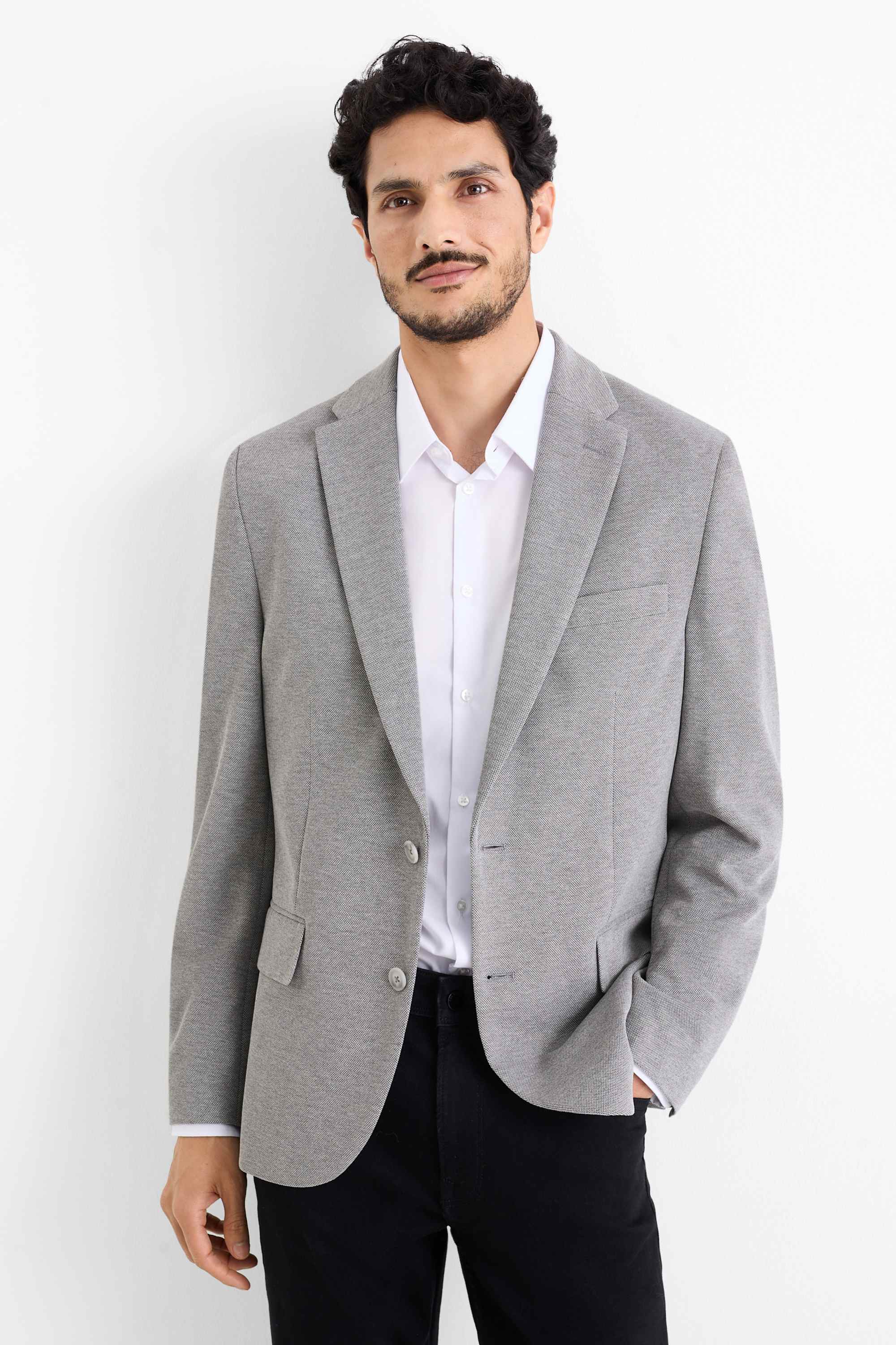 Mix & match tailored jacket - slim fit gray