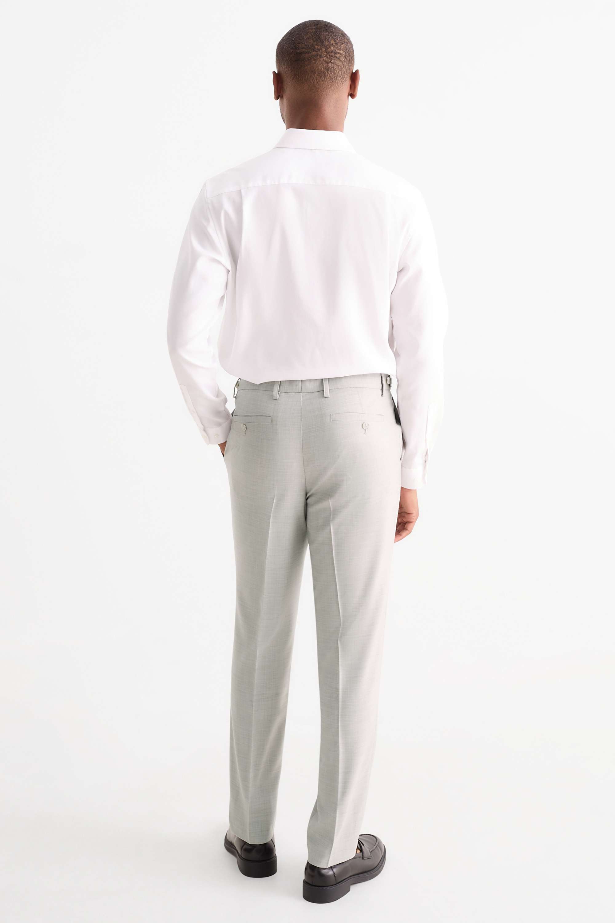 Mix & match suit trousers - regular fit - Flex light gray