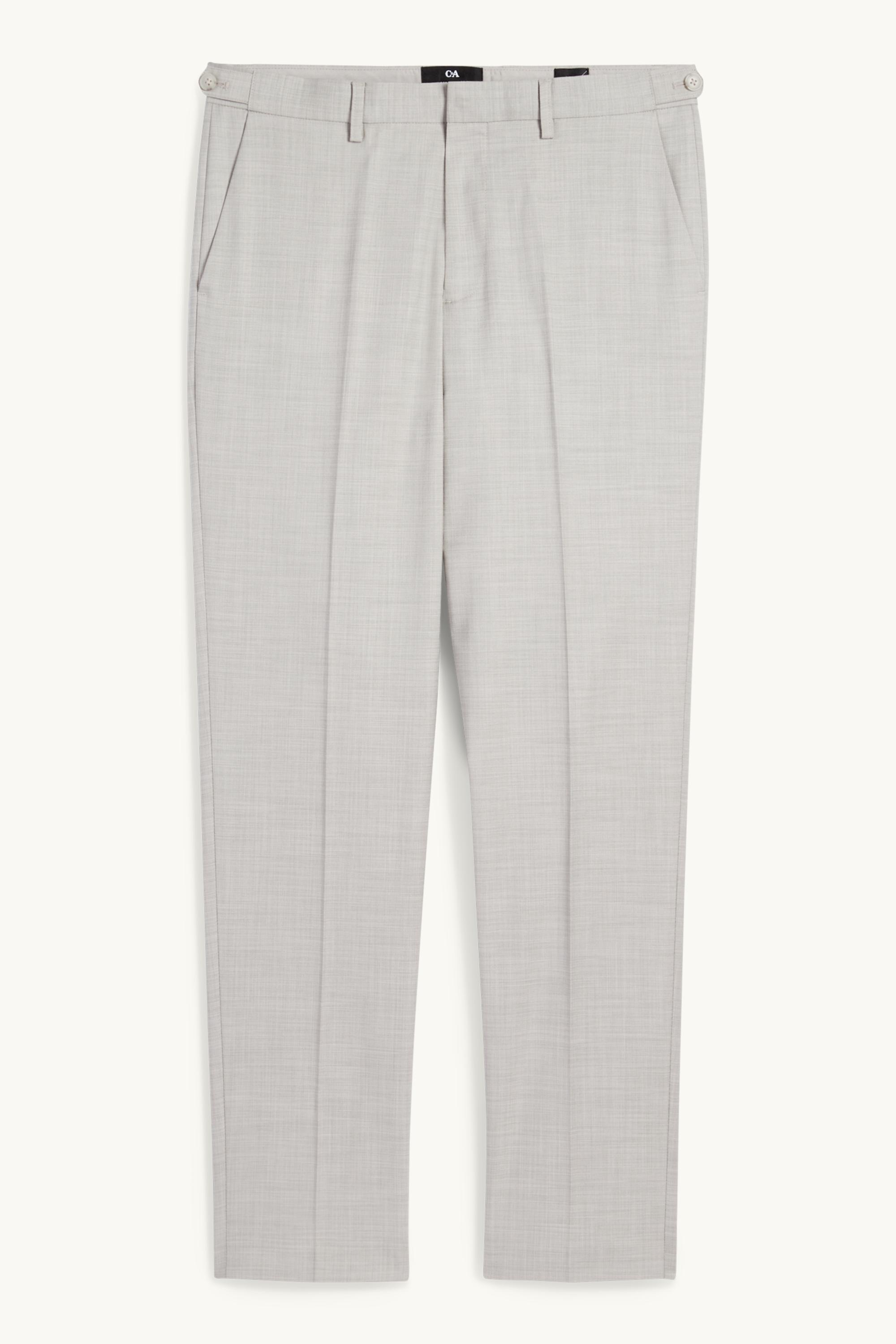 Mix & match suit trousers - regular fit - Flex light gray