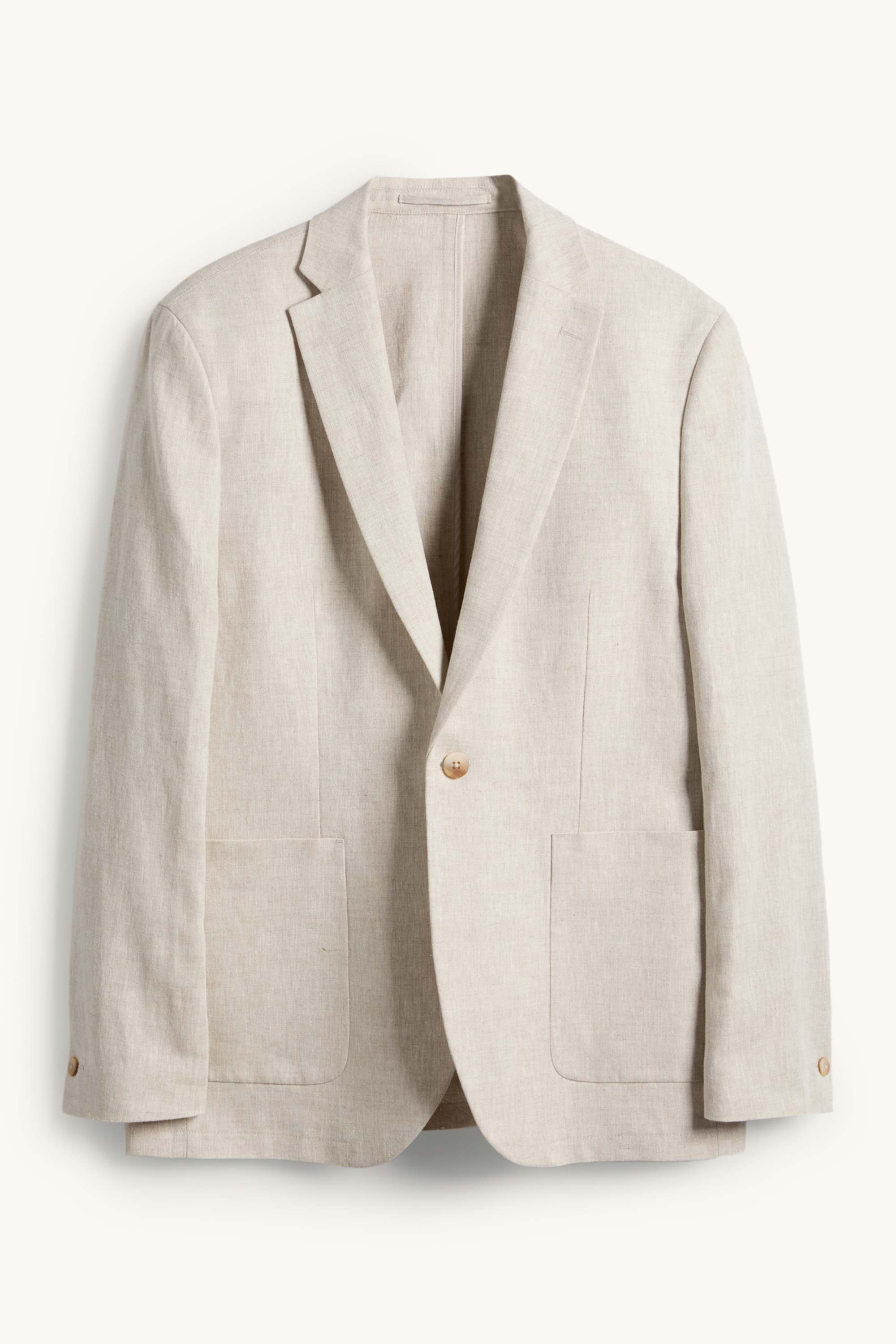 Mix & match tailored jacket - regular fit - linen blend cremewhite