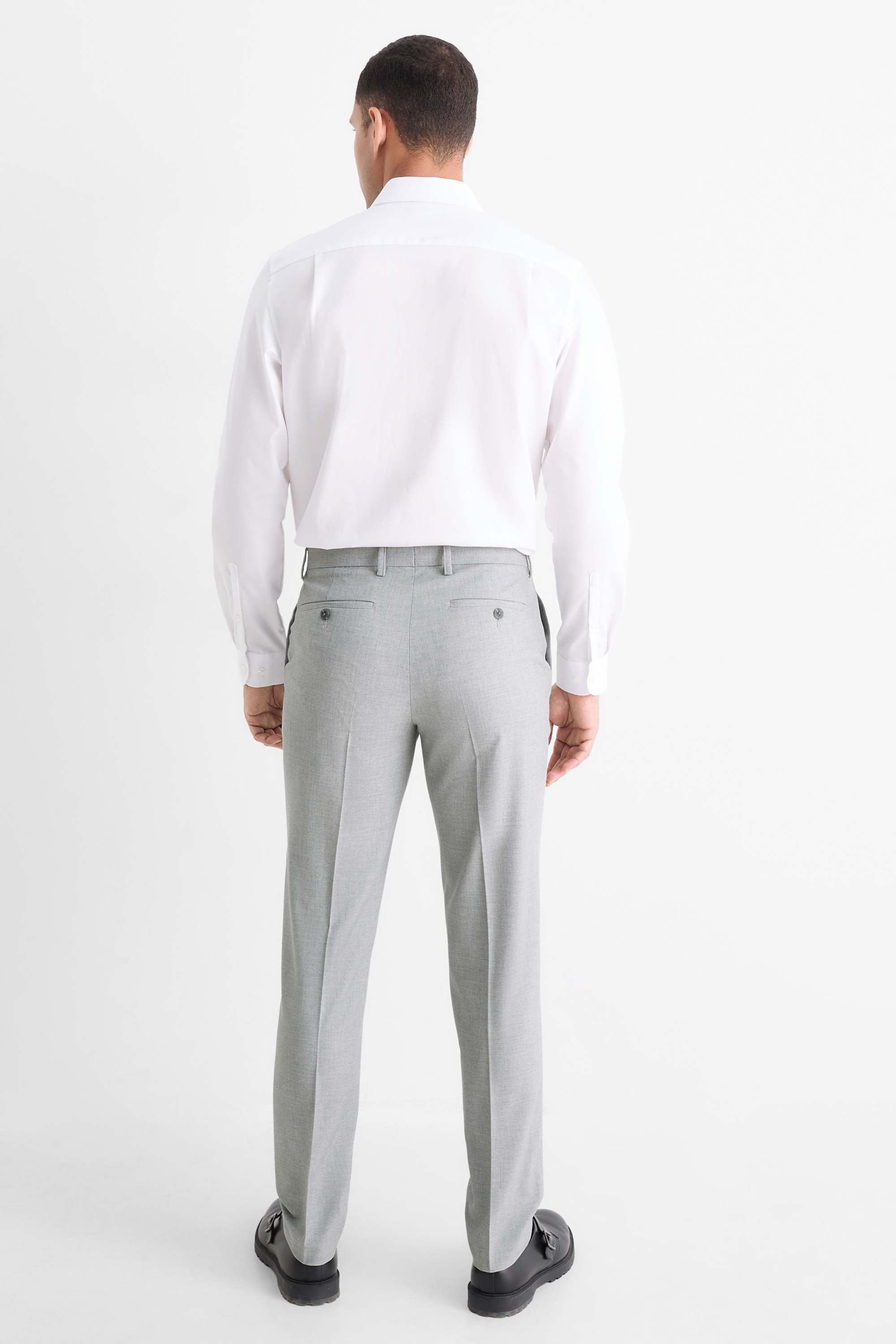 Mix & match suit trousers - regular fit - Flex light gray