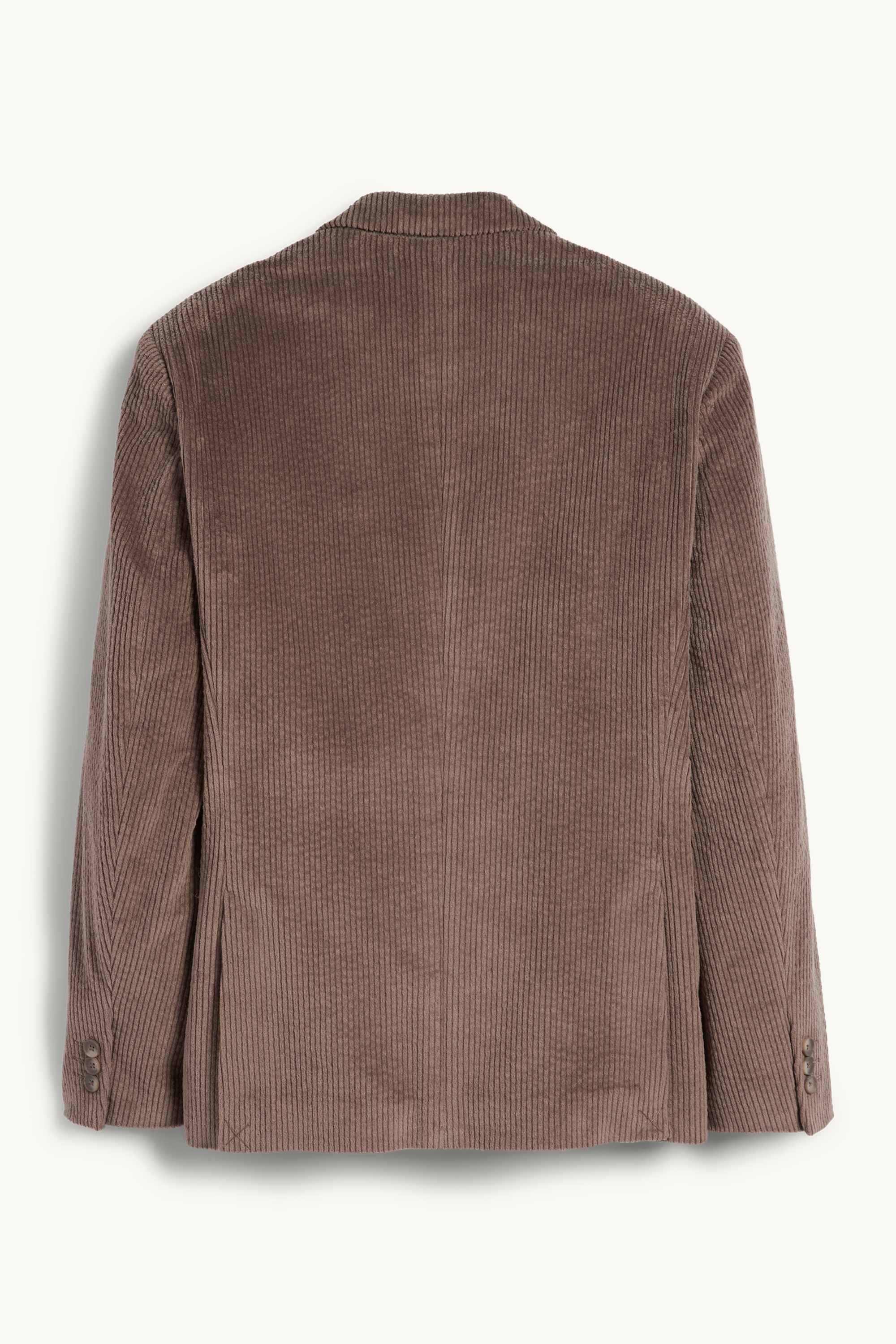 Corduroy mix & match tailored jacket - regular fit - stretch brown