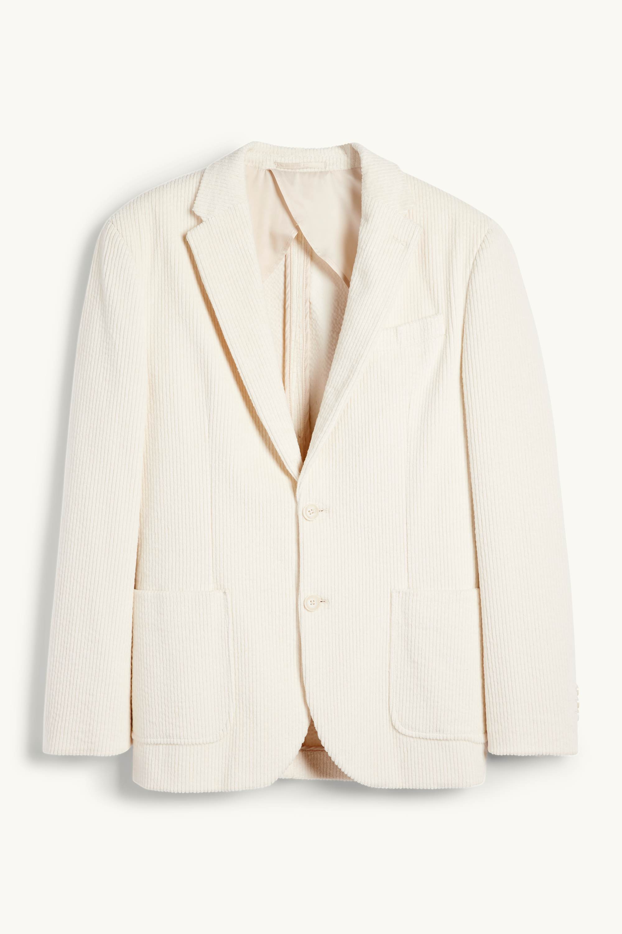 Corduroy mix & match tailored jacket - regular fit - stretch cremewhite