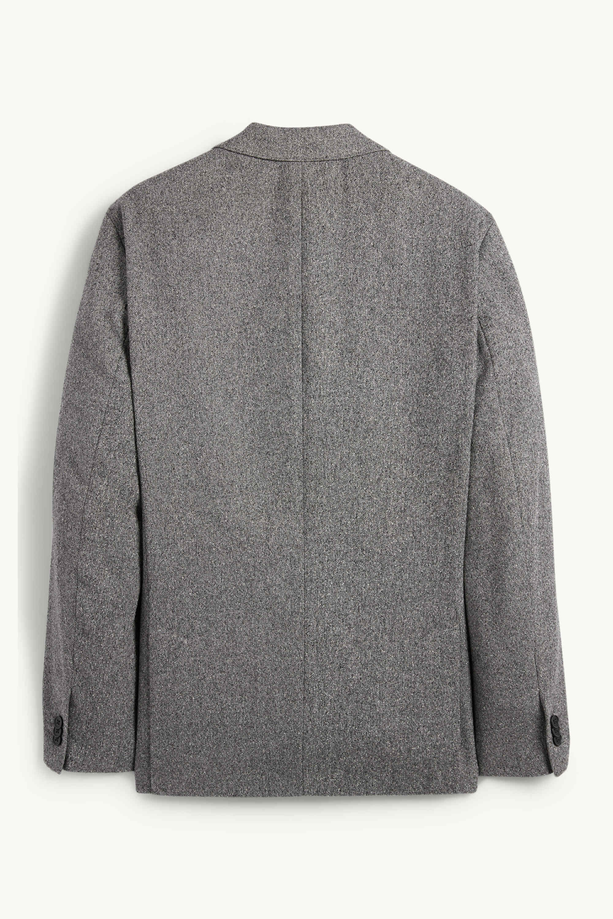 Mix & match tailored jacket - regular fit - stretch - textured gray-melange