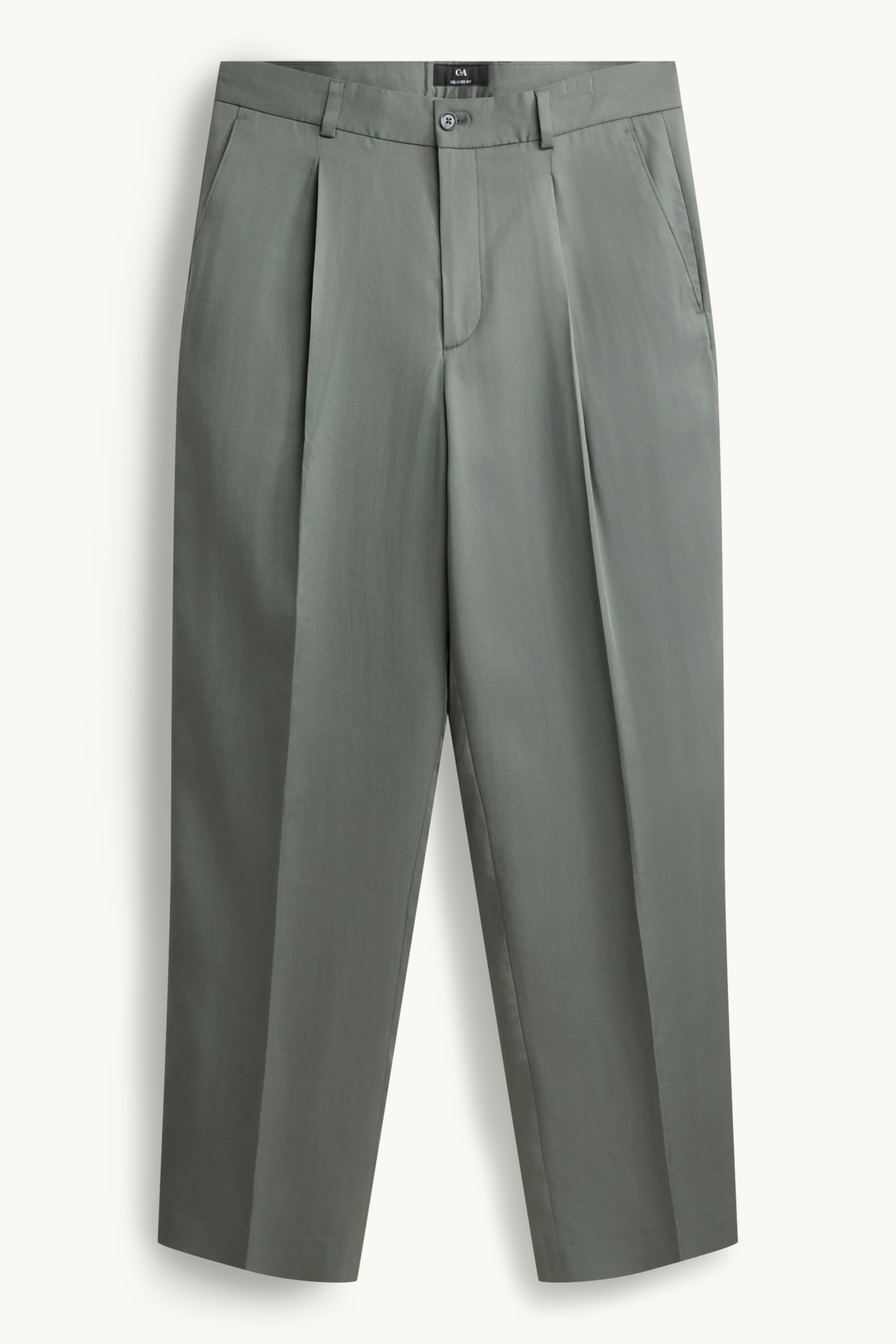 Mix & match lyocell trousers - regular fit khaki