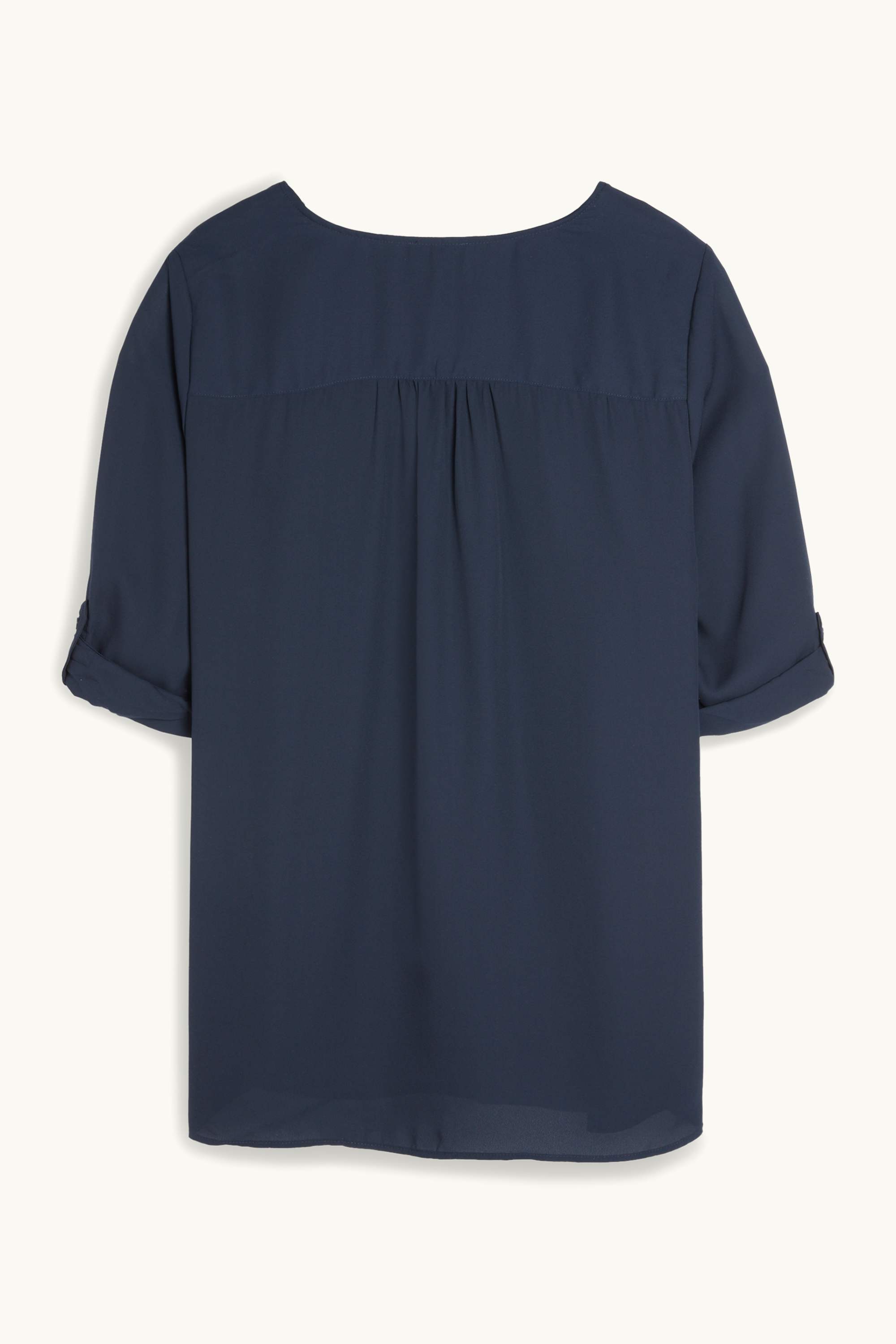 V-neck blouse dark blue
