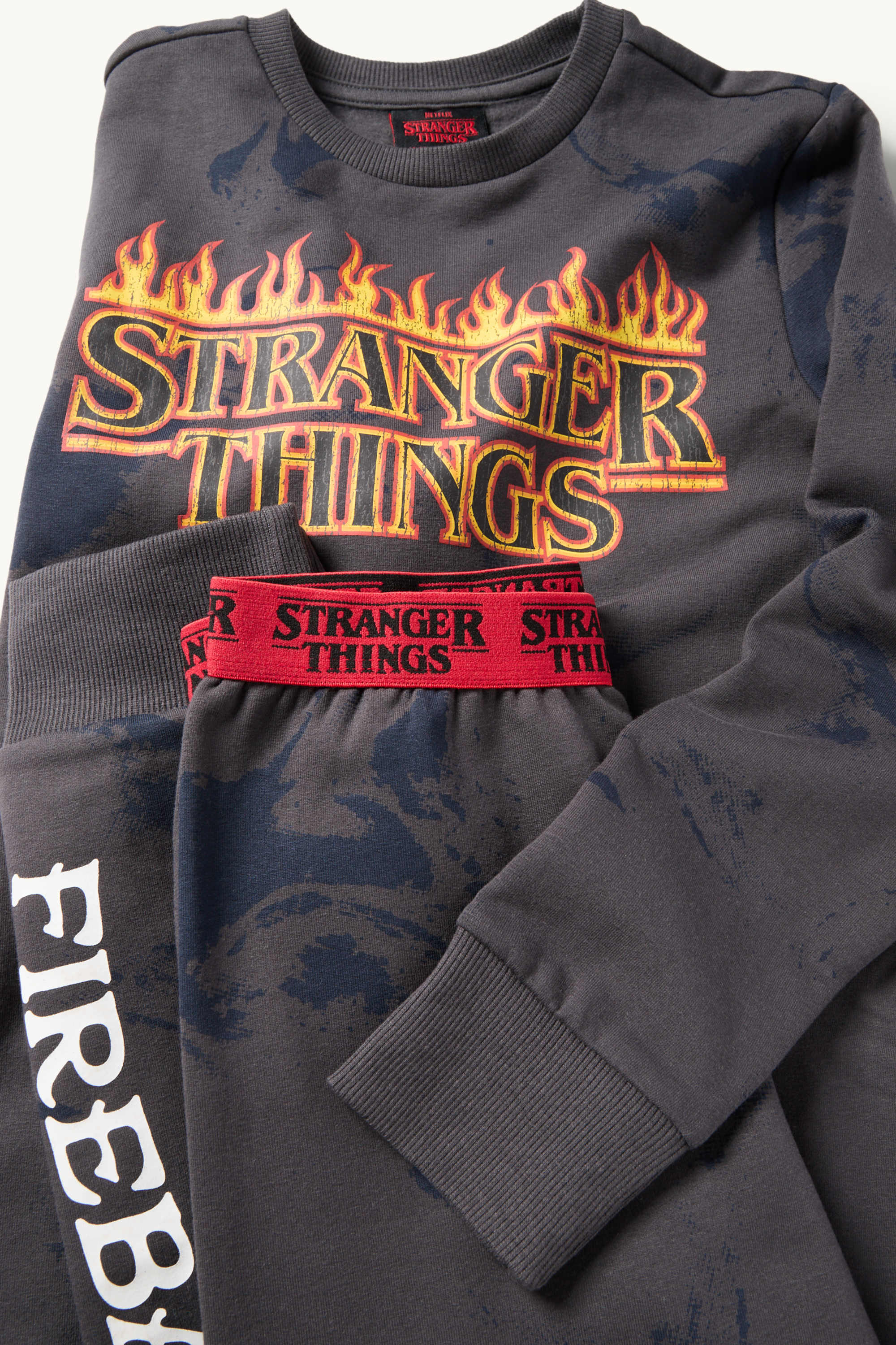 Stranger Things - pyjamas - 2 piece - patterned dark gray
