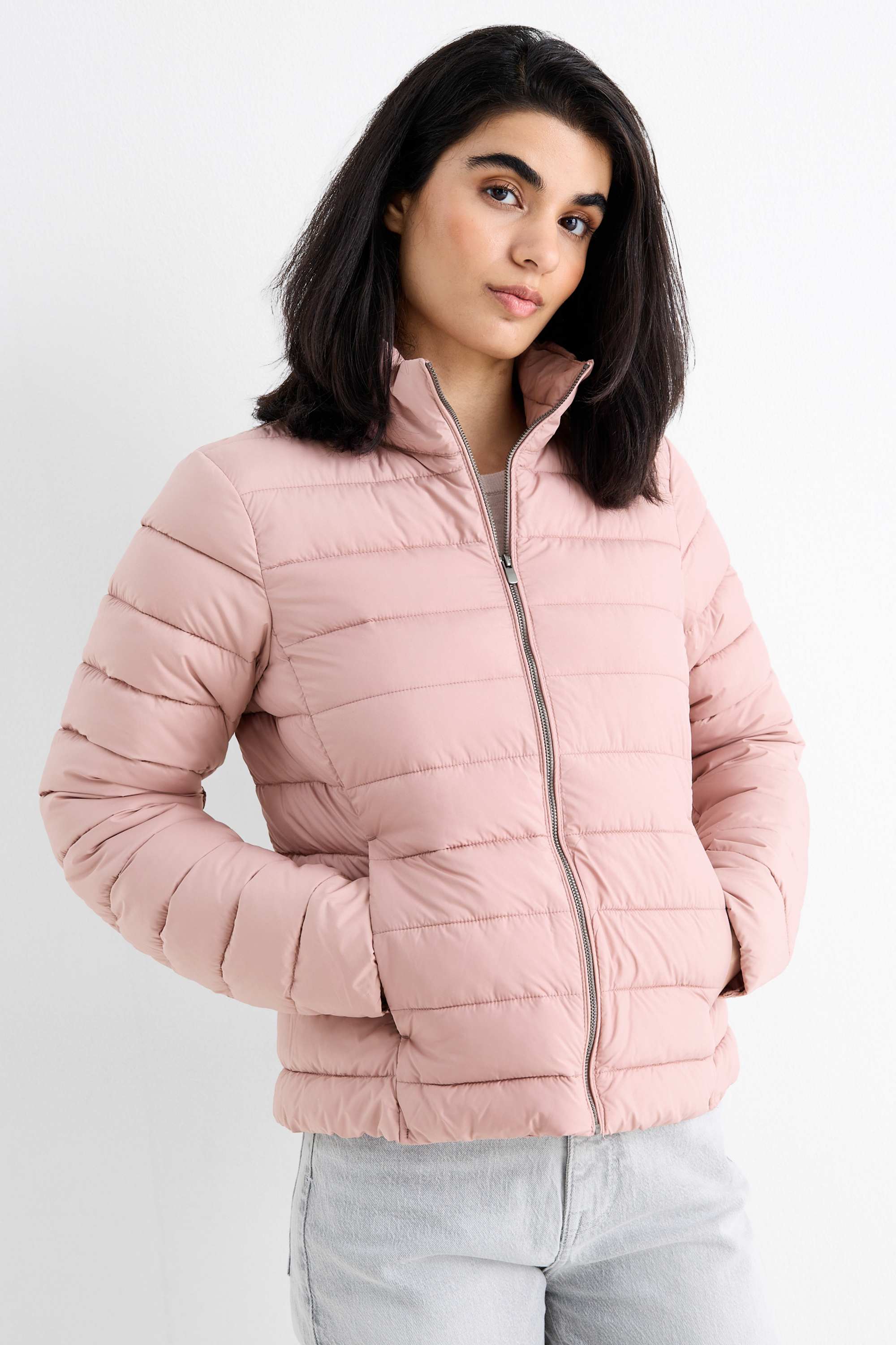 Quilted jacket rose