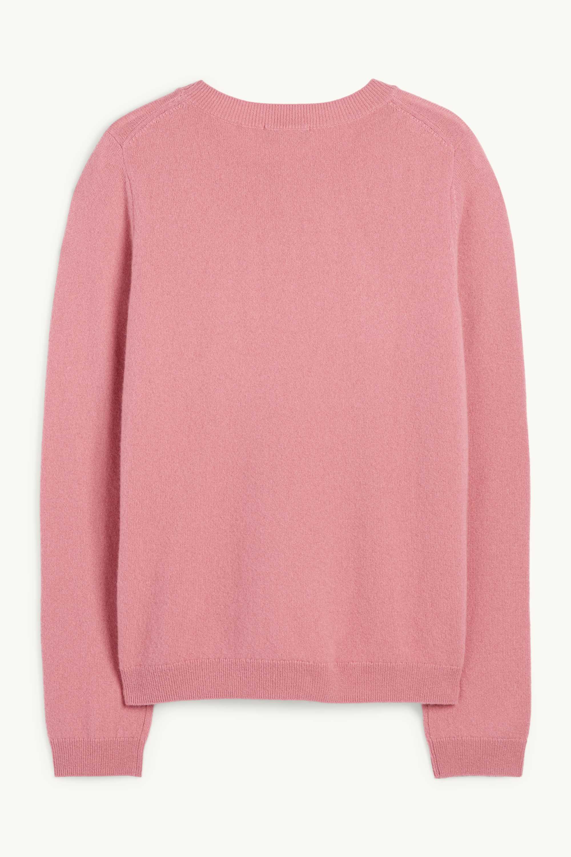 Cashmere jumper dark rose