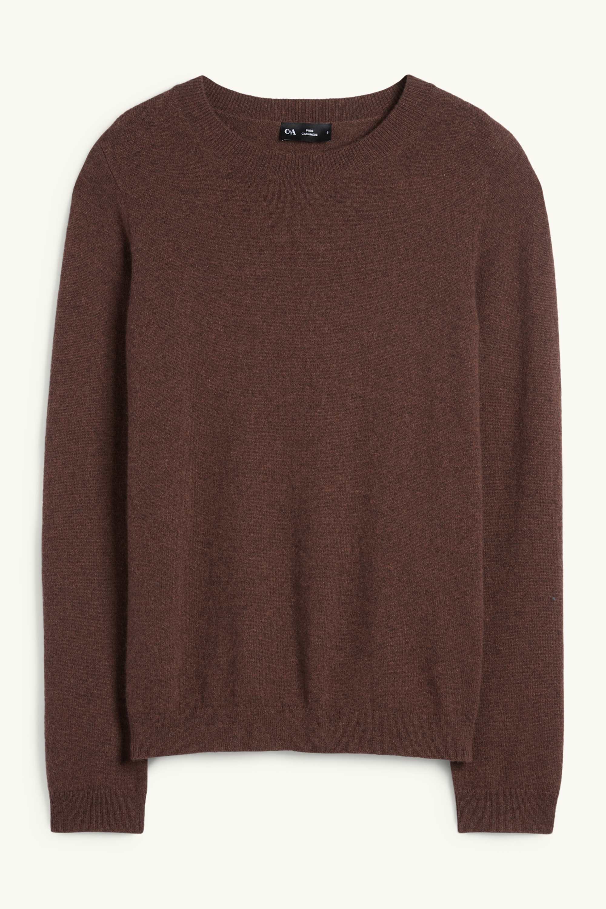 Cashmere jumper dark brown