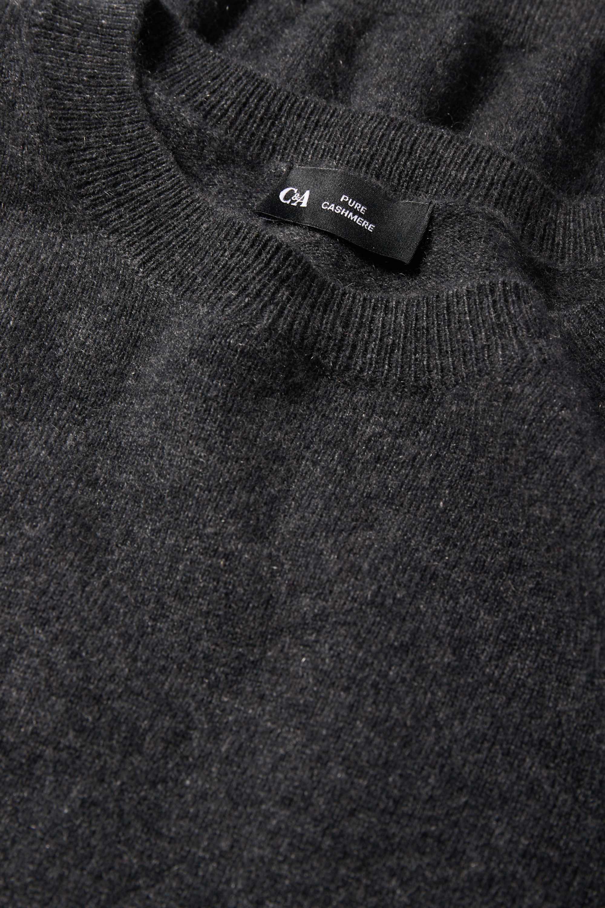 Cashmere jumper dark gray