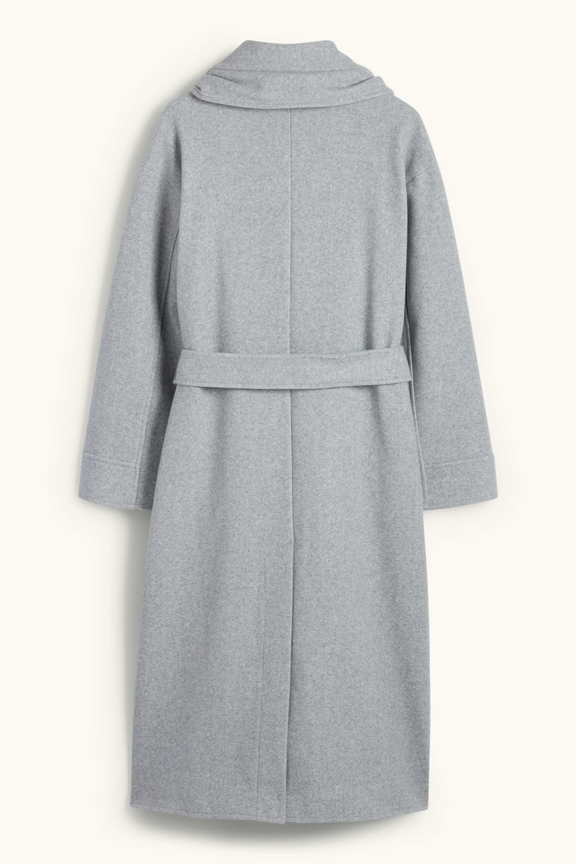 Set - coat and scarf - 2 piece light gray