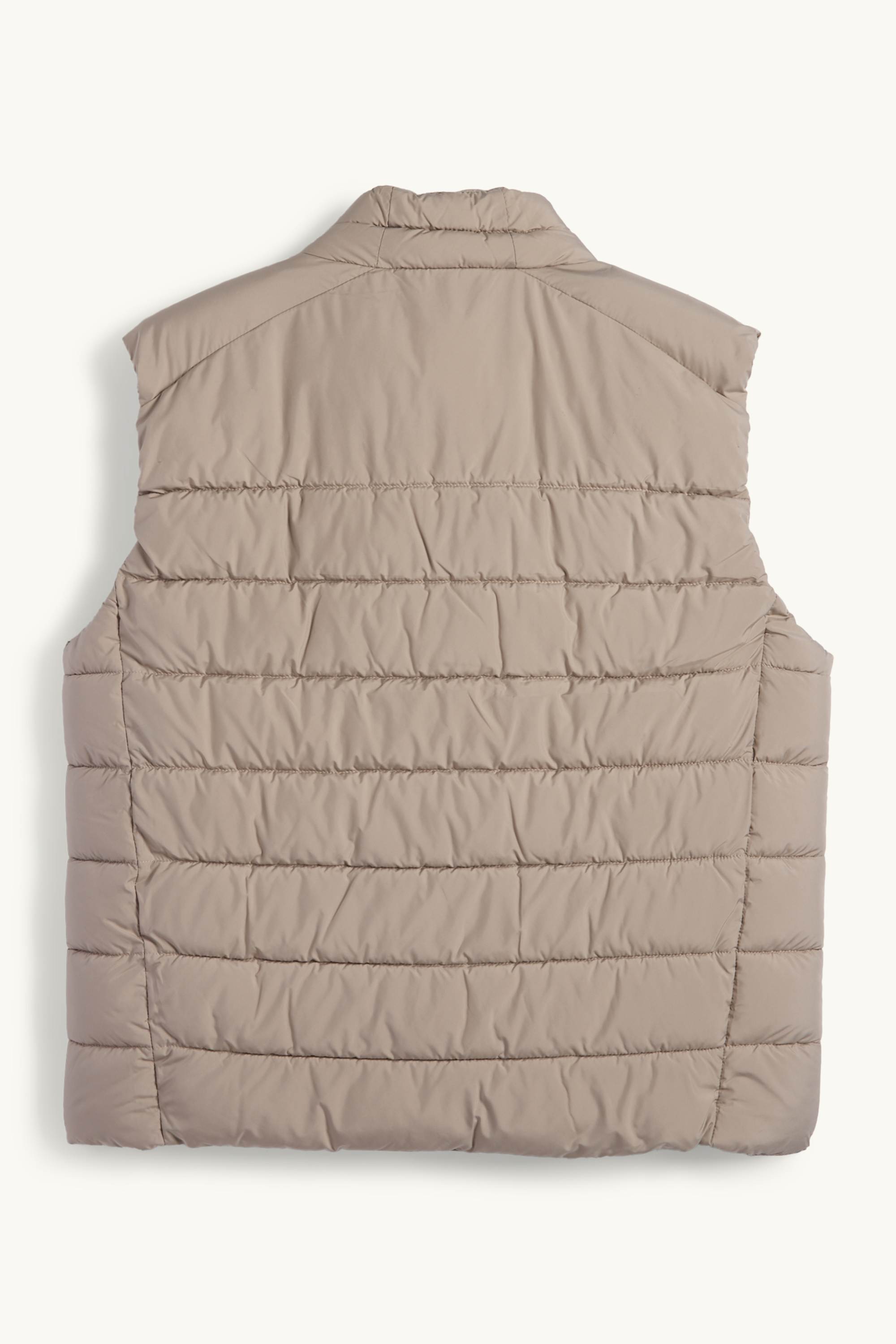 Quilted gilet beige