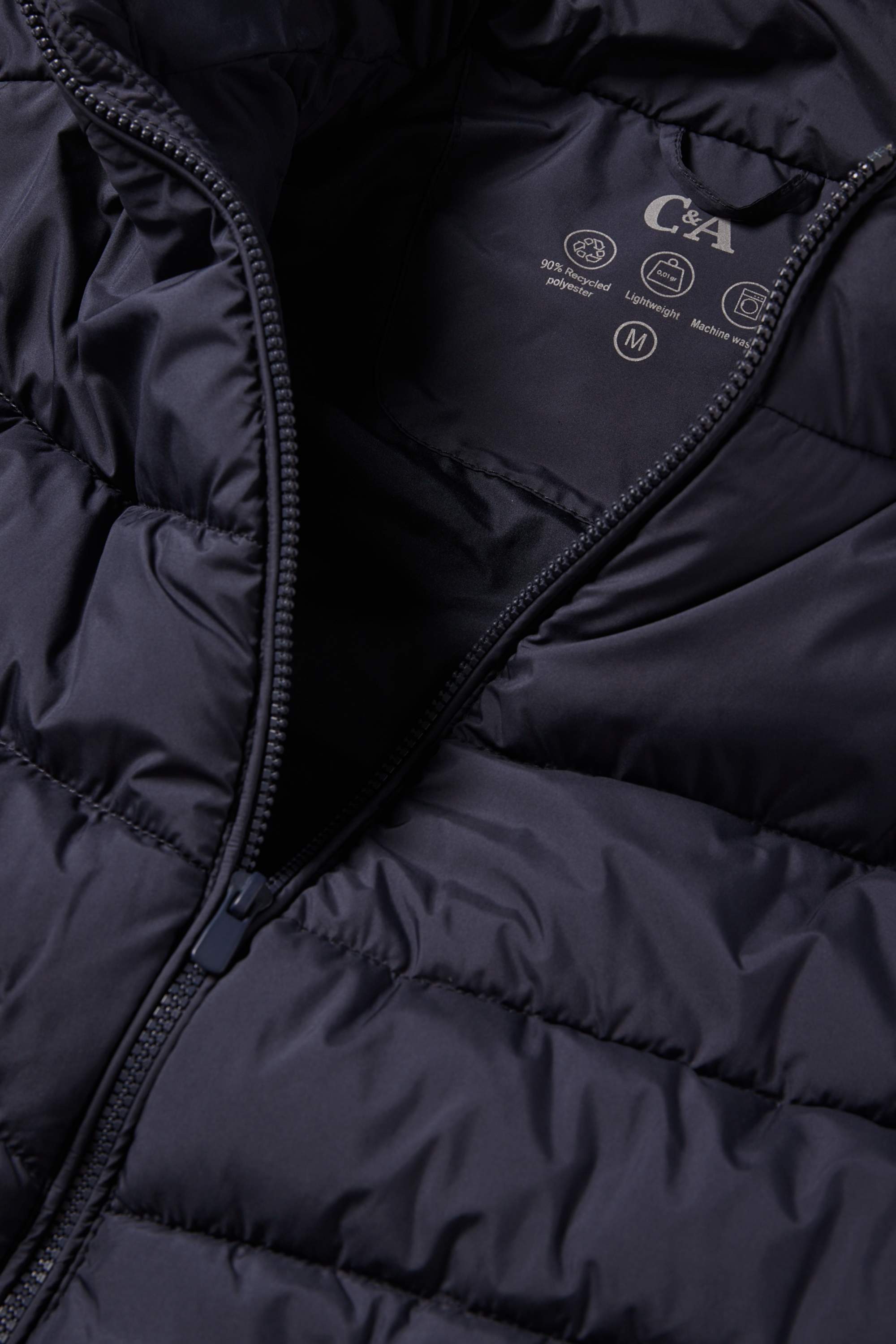 Quilted gilet dark blue