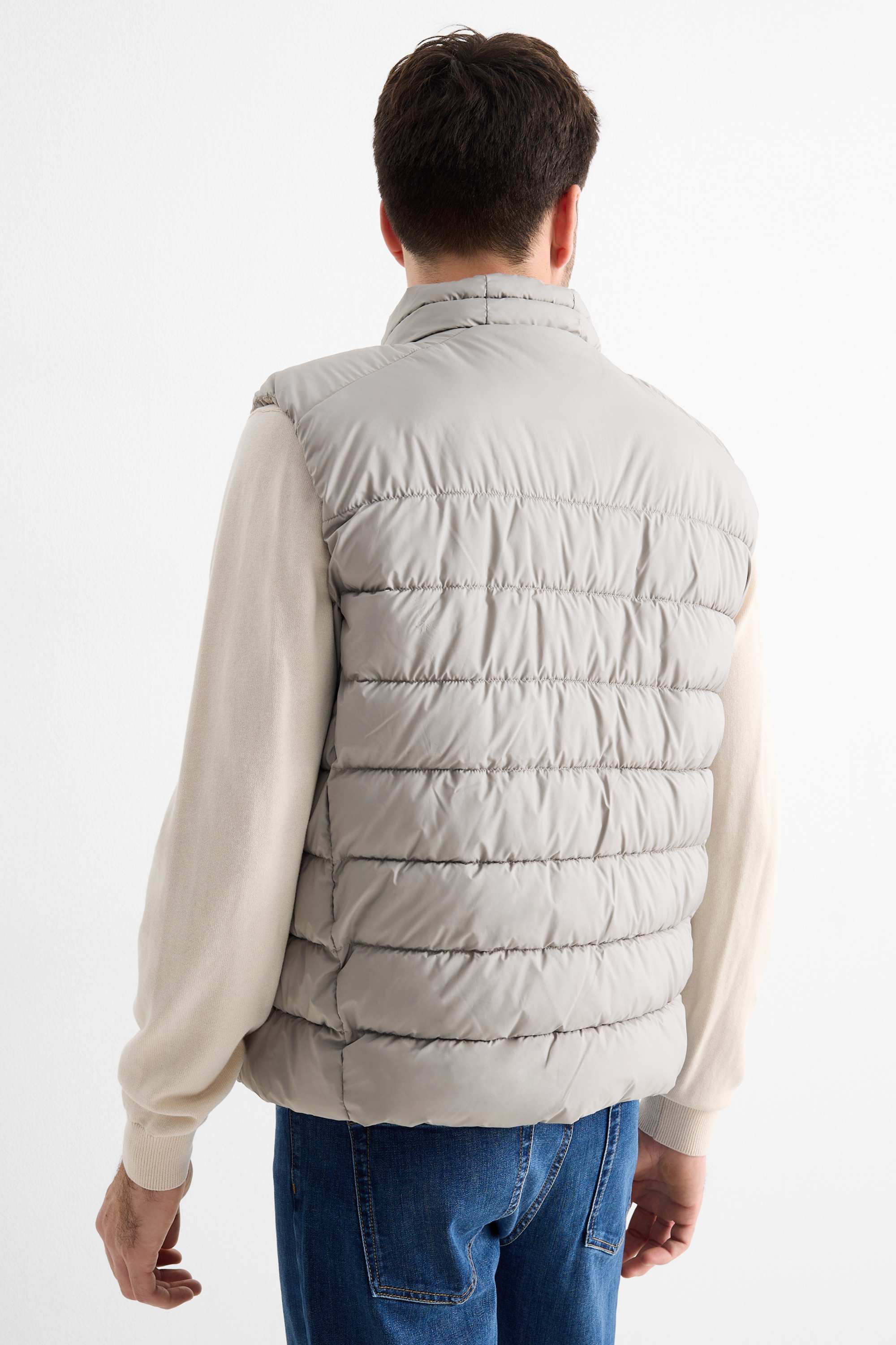 Quilted gilet gray