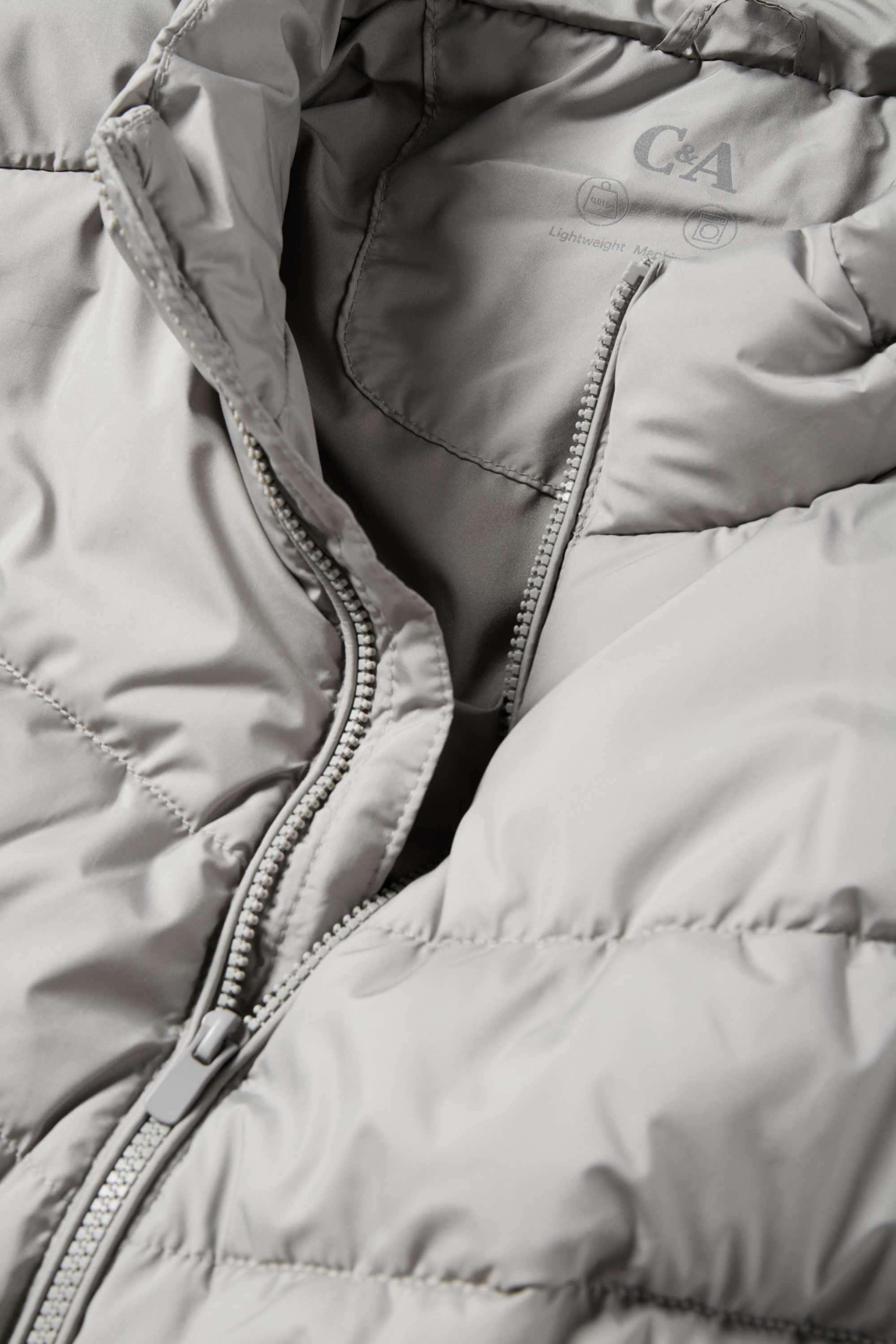 Quilted gilet gray
