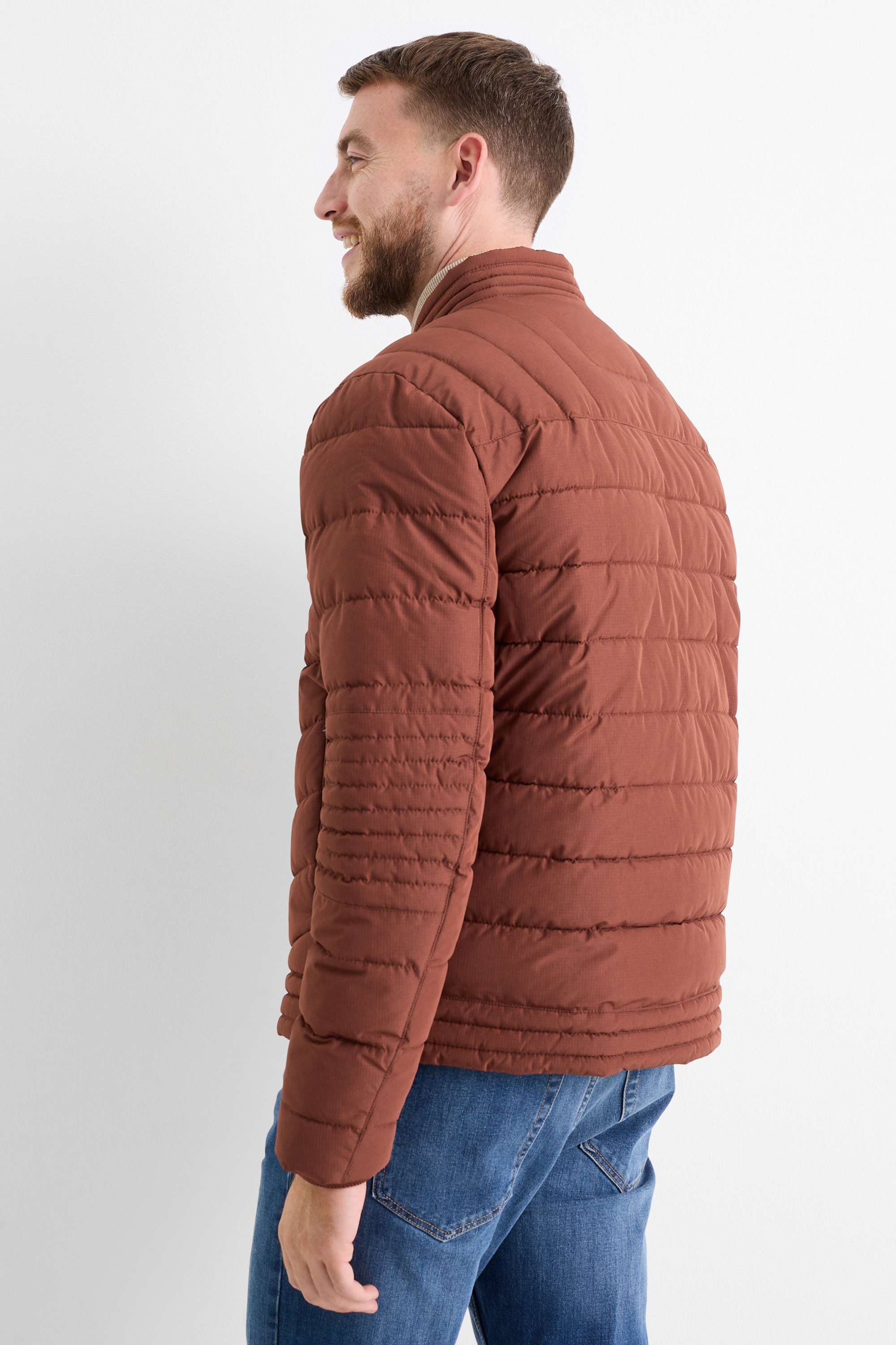 Quilted jacket brown