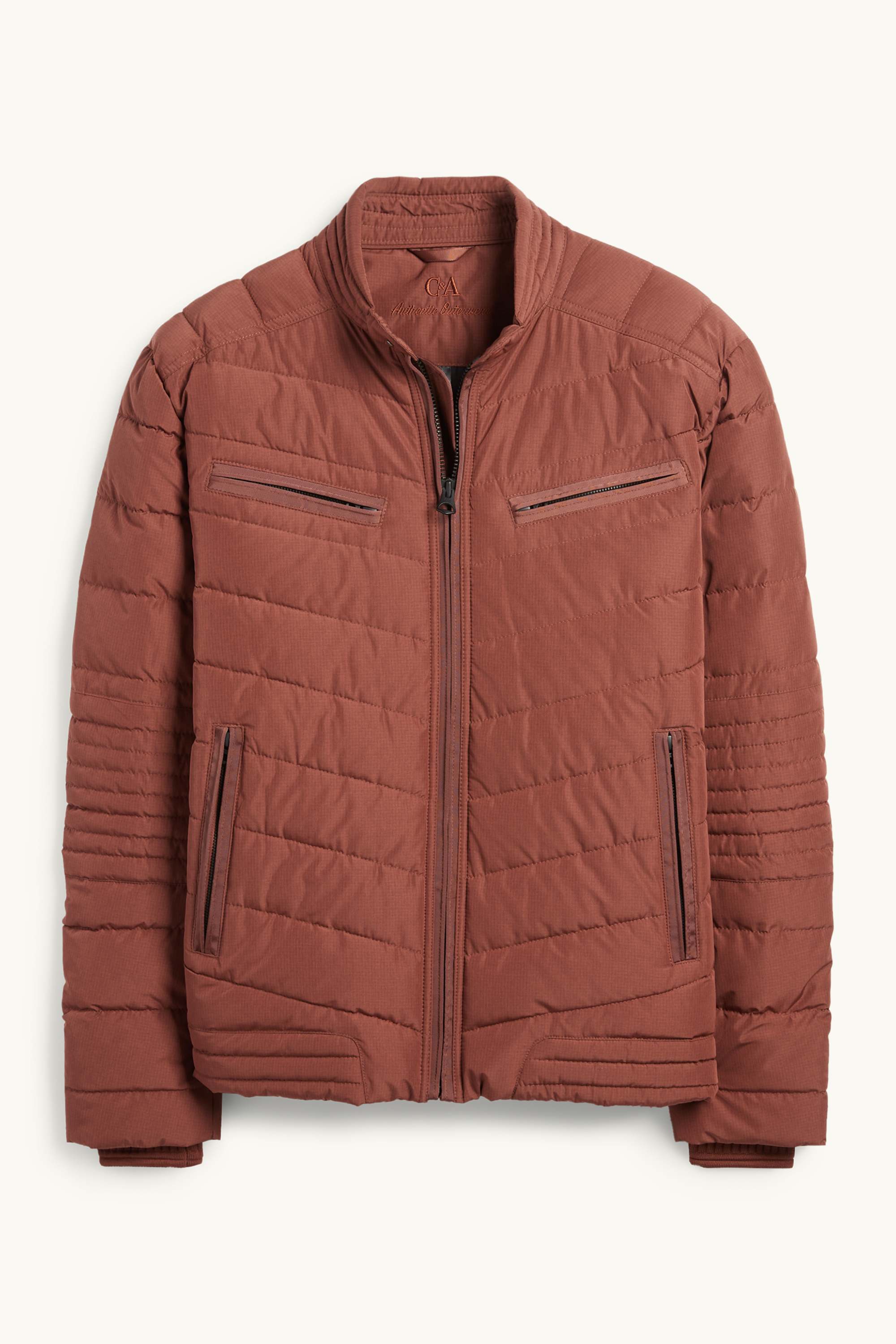 Quilted jacket brown