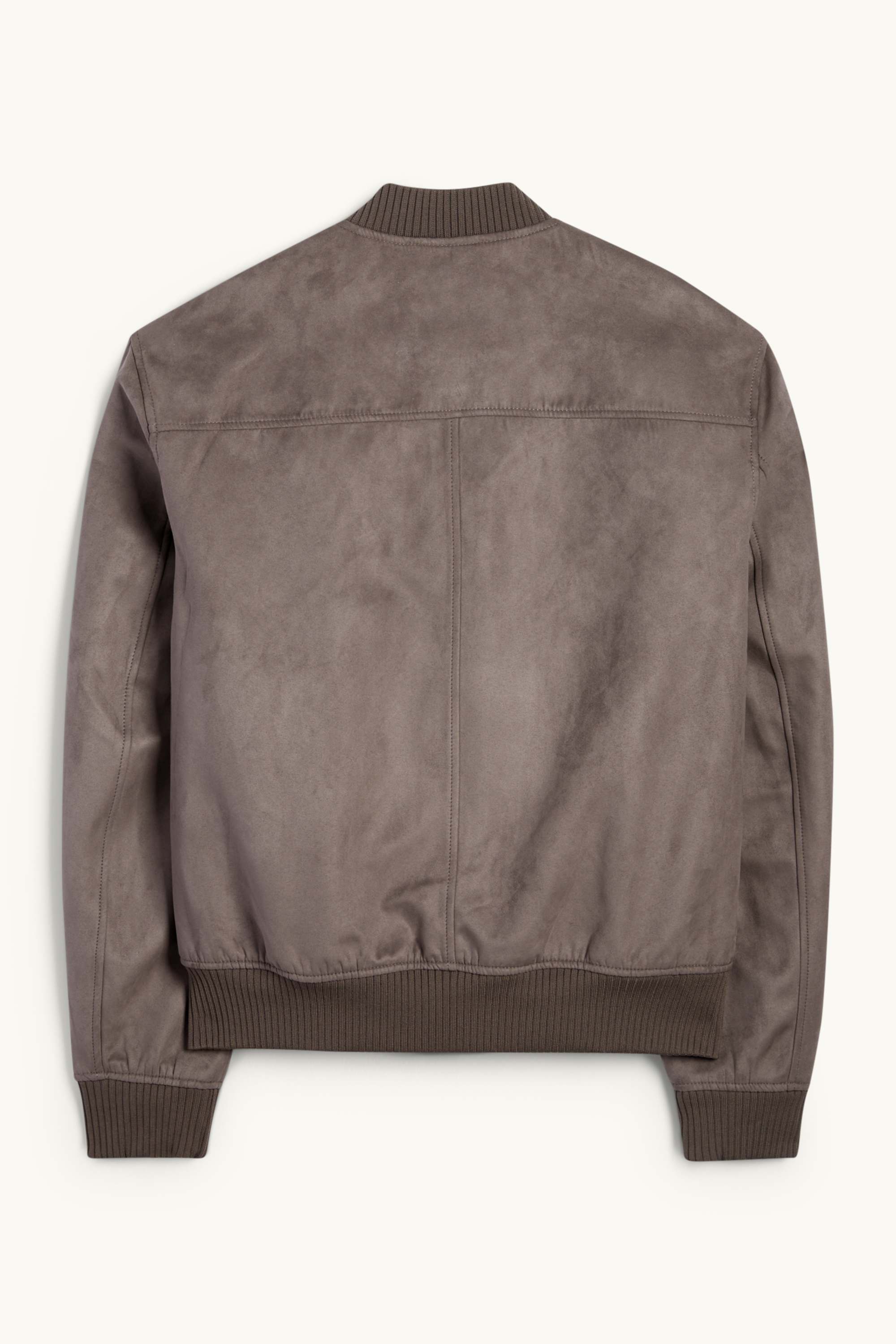 Bomber jacket - faux suede taupe