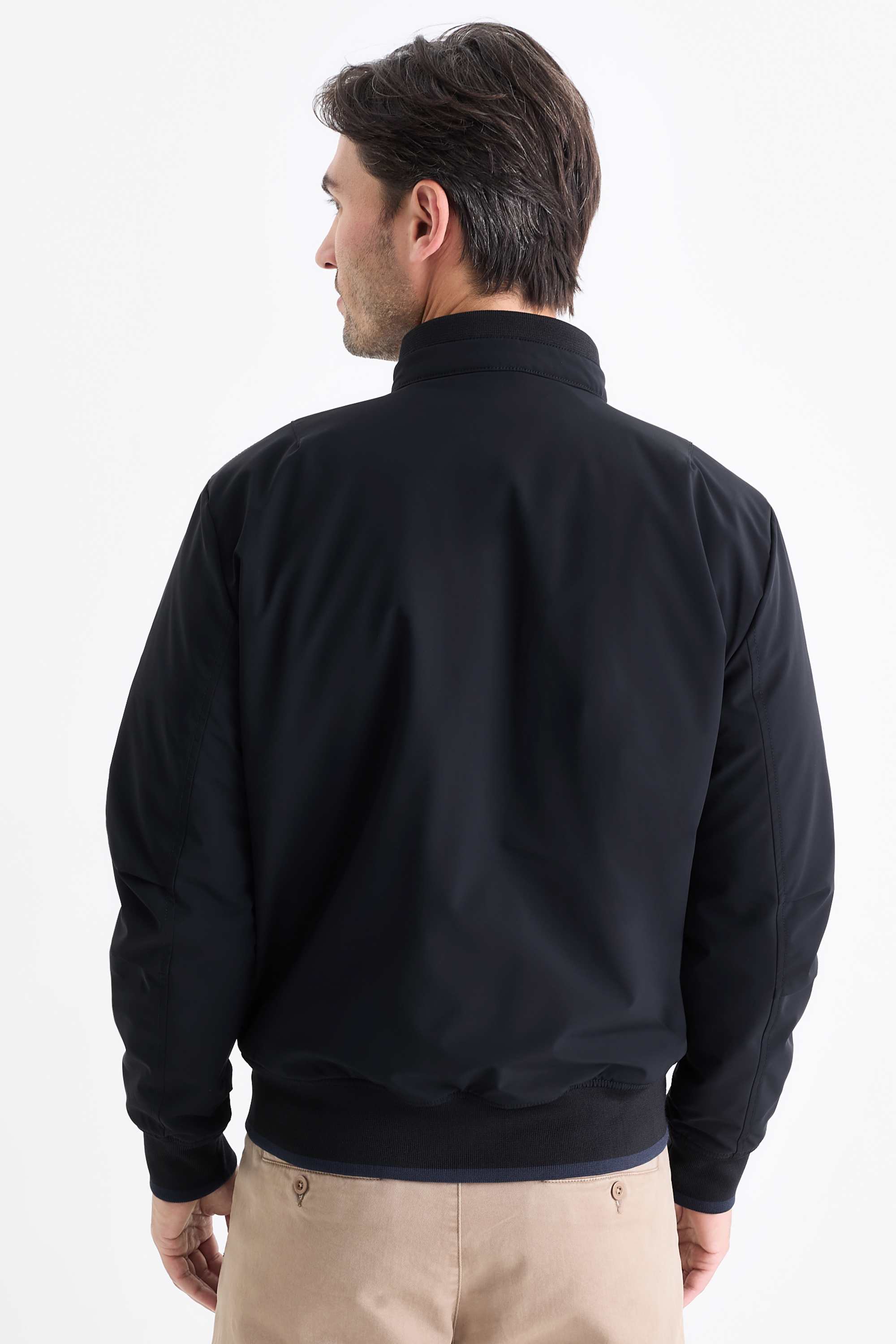 Bomber jacket - lined - water-repellent dark blue