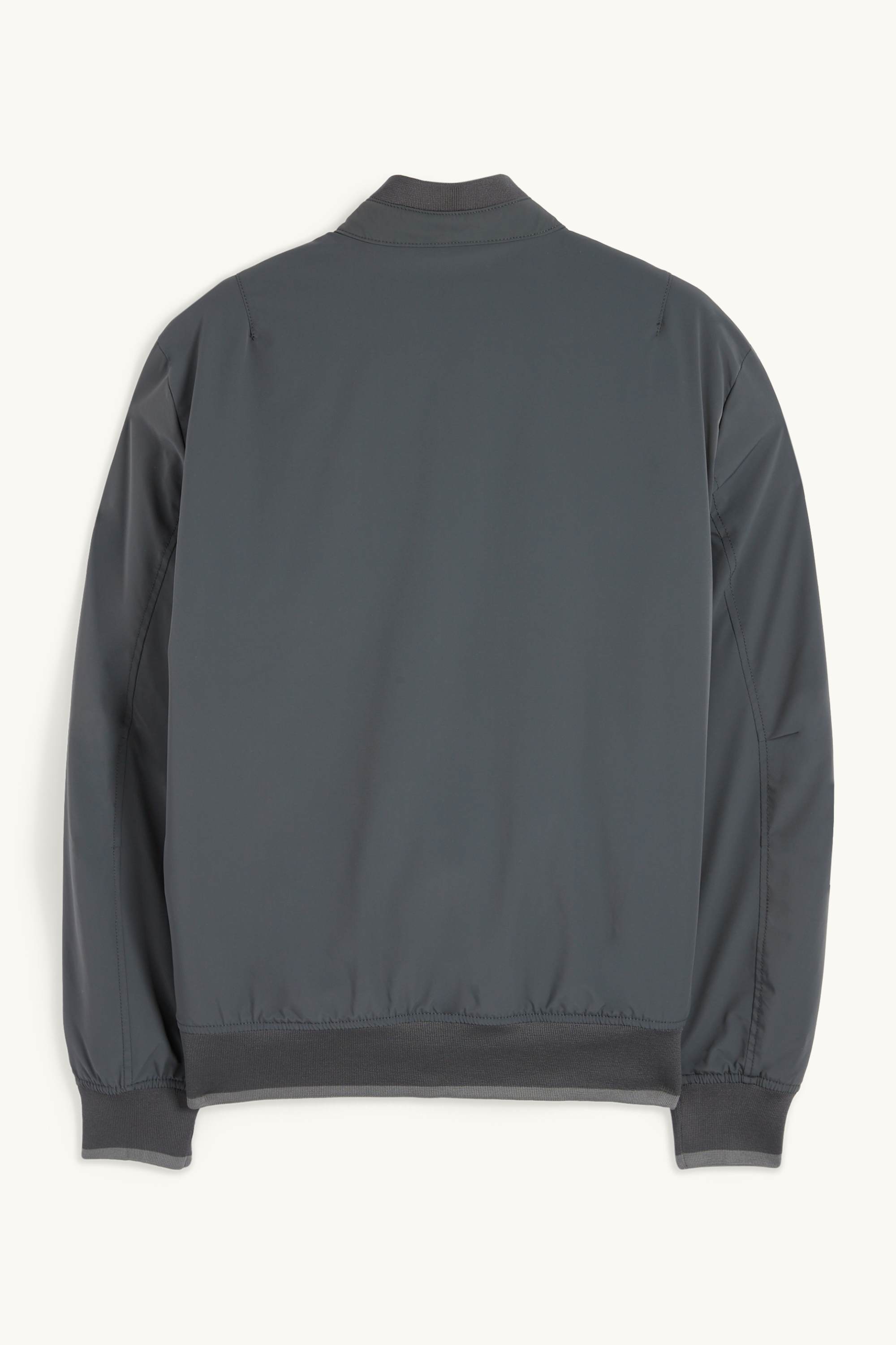 Bomber jacket - lined - water-repellent dark gray