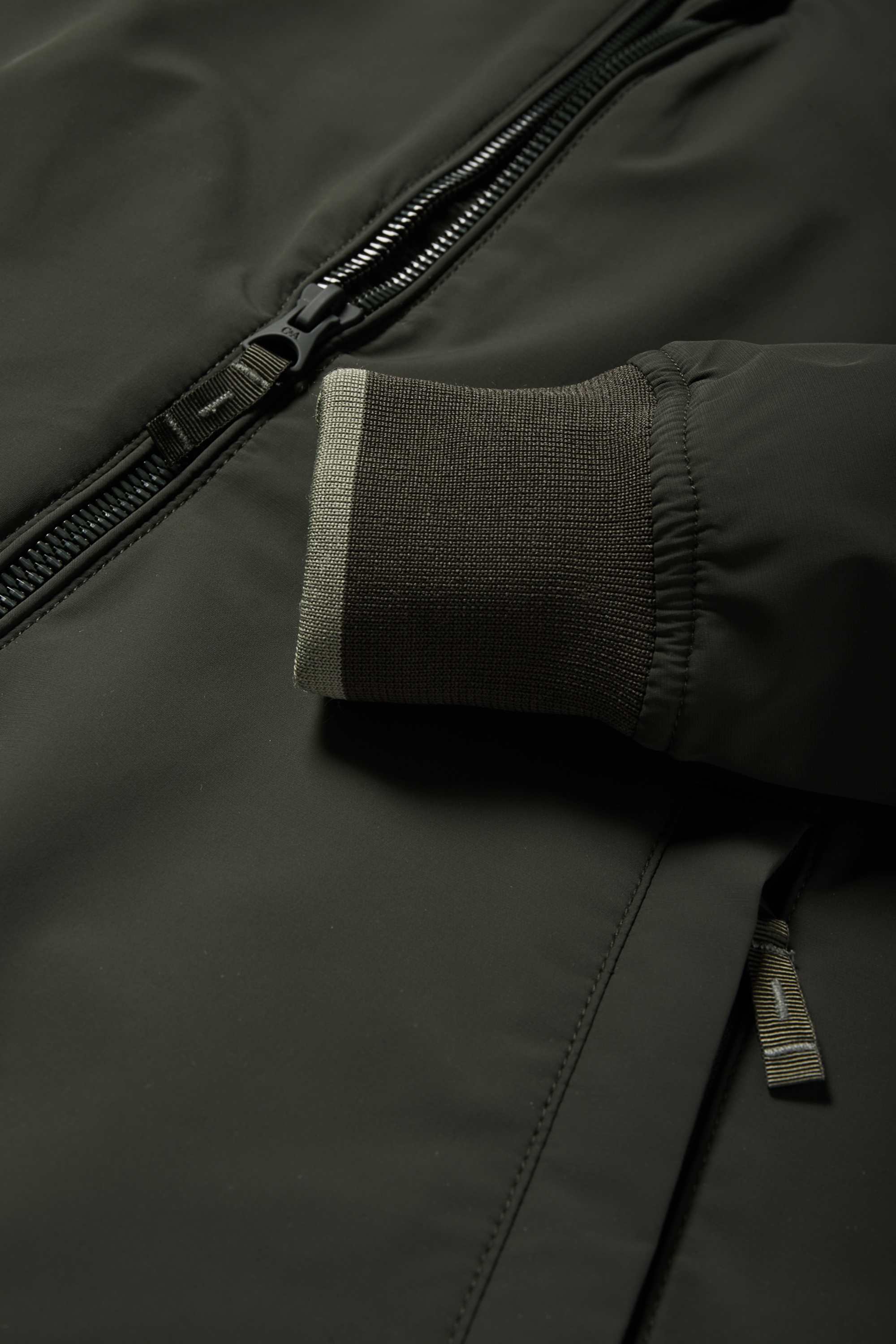 Bomber jacket - lined - water-repellent dark green