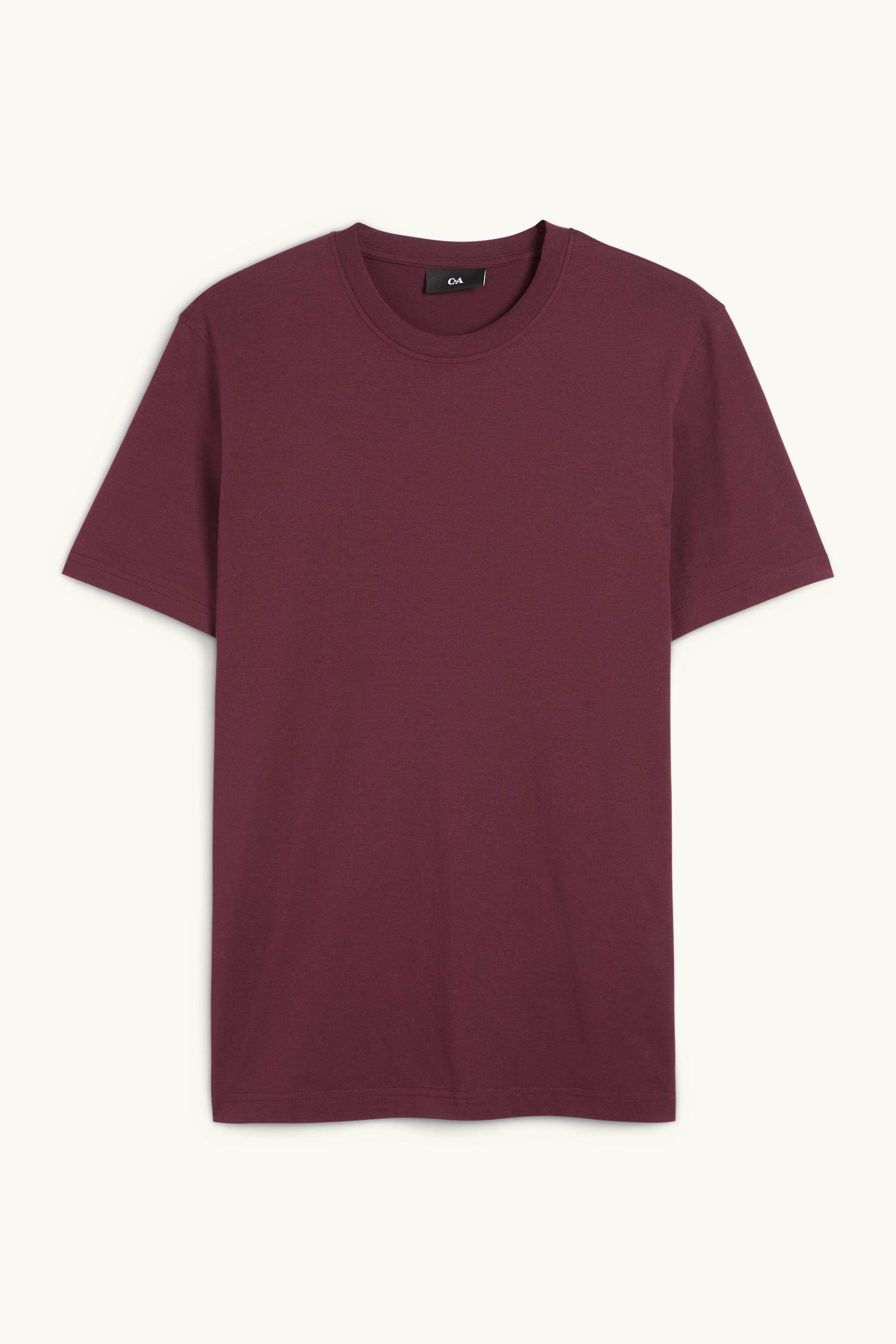 T-shirt - regular fit bordeaux