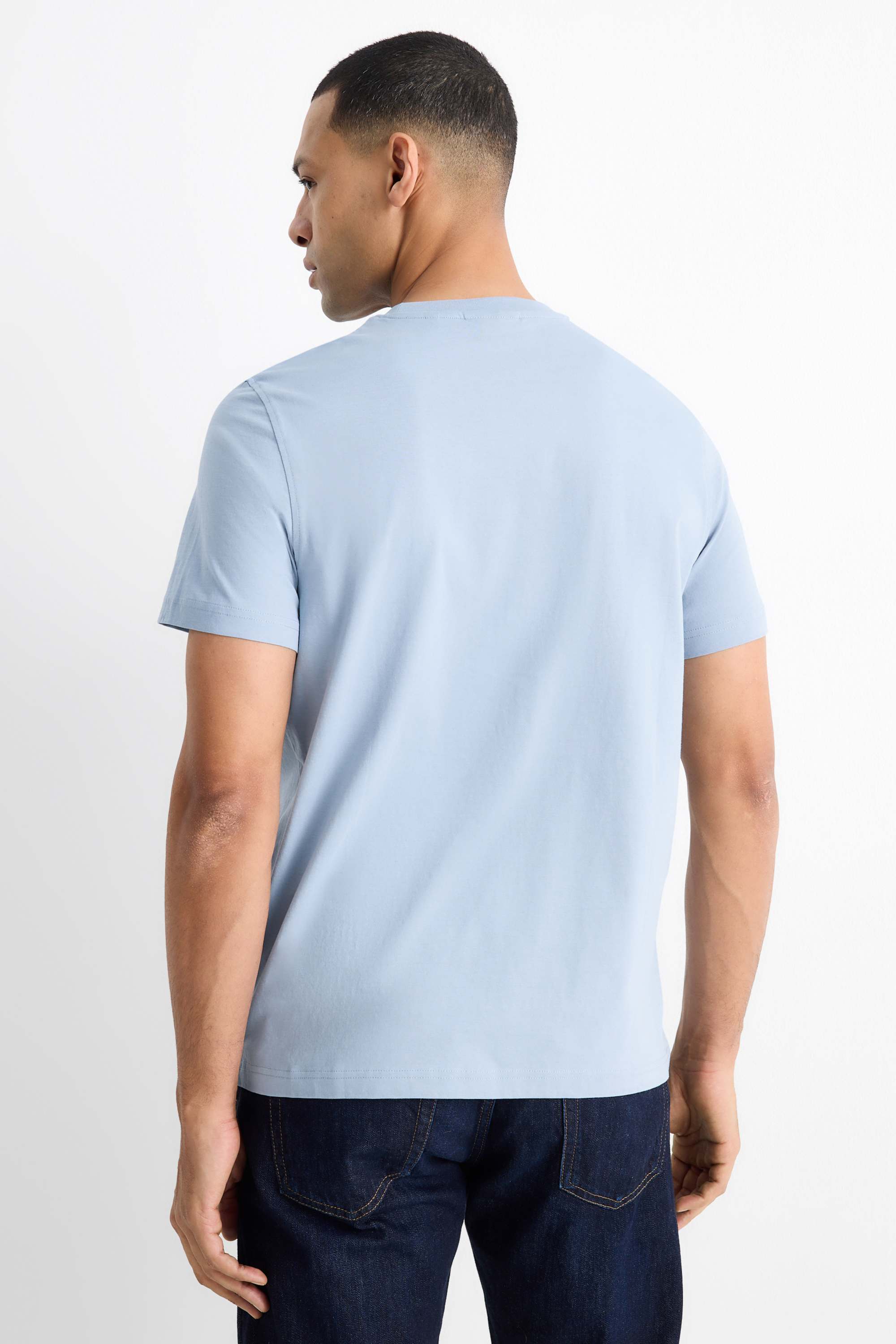 T-shirt - regular fit light blue