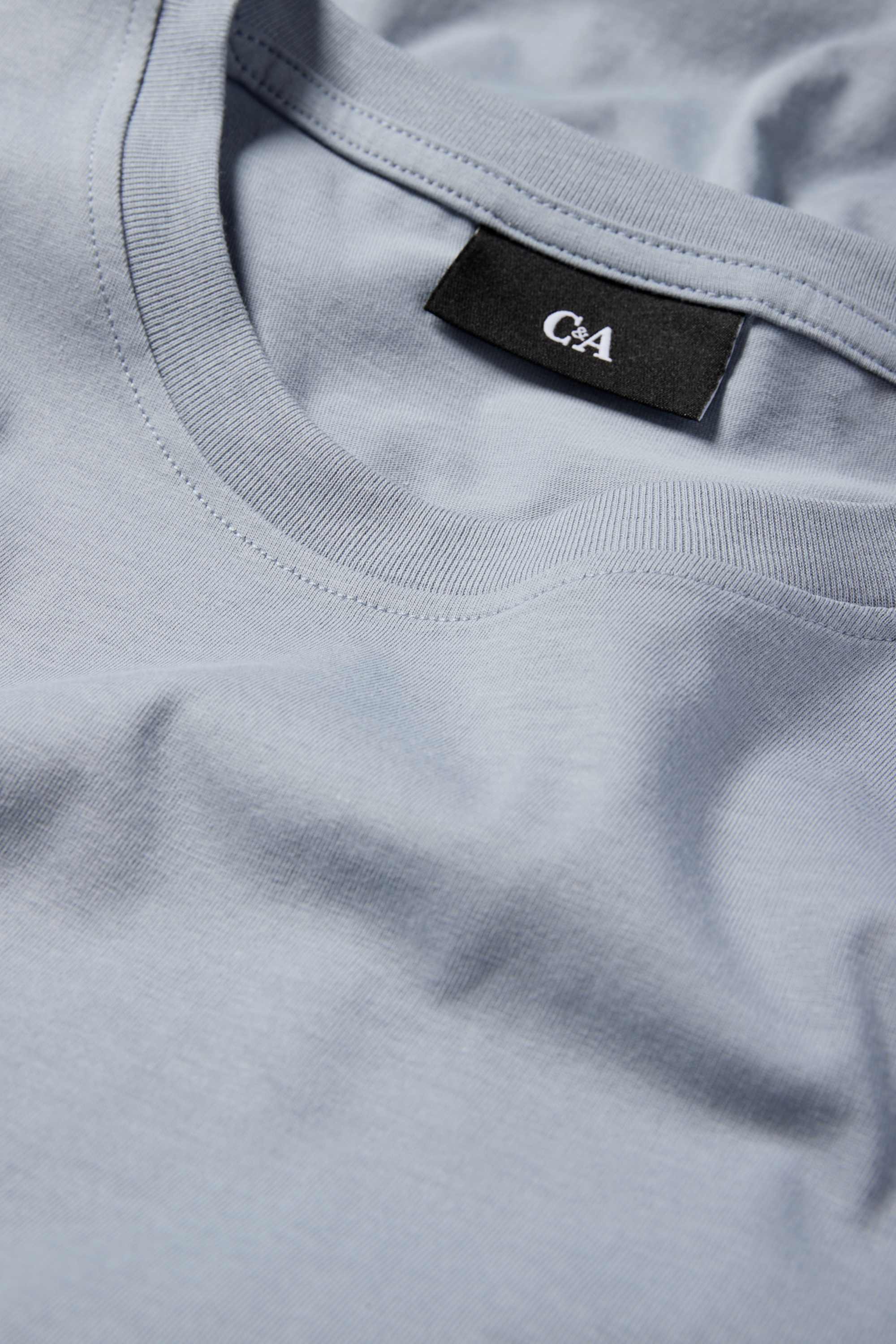 T-shirt - regular fit blue (3)