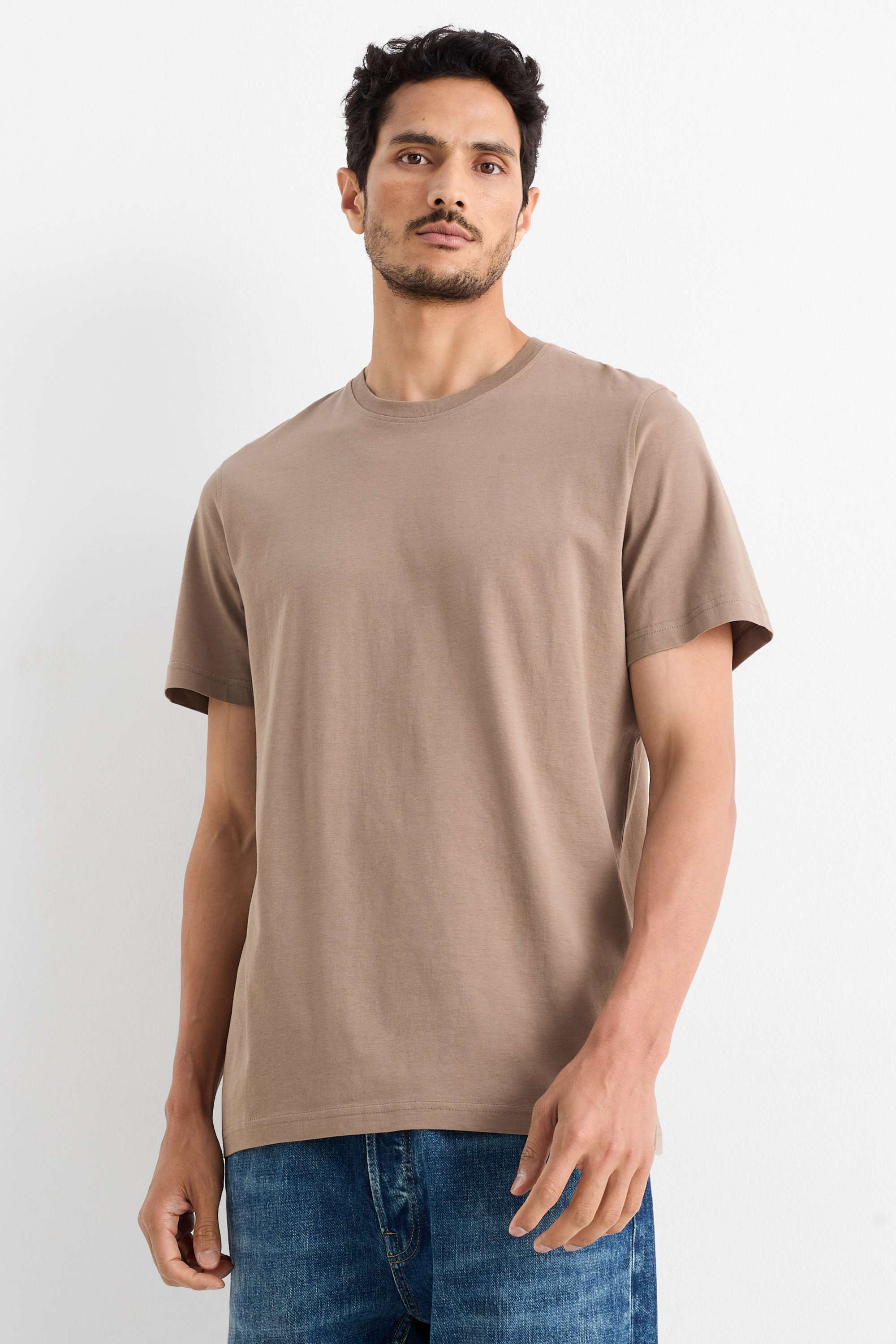 T-shirt - regular fit beige (5)