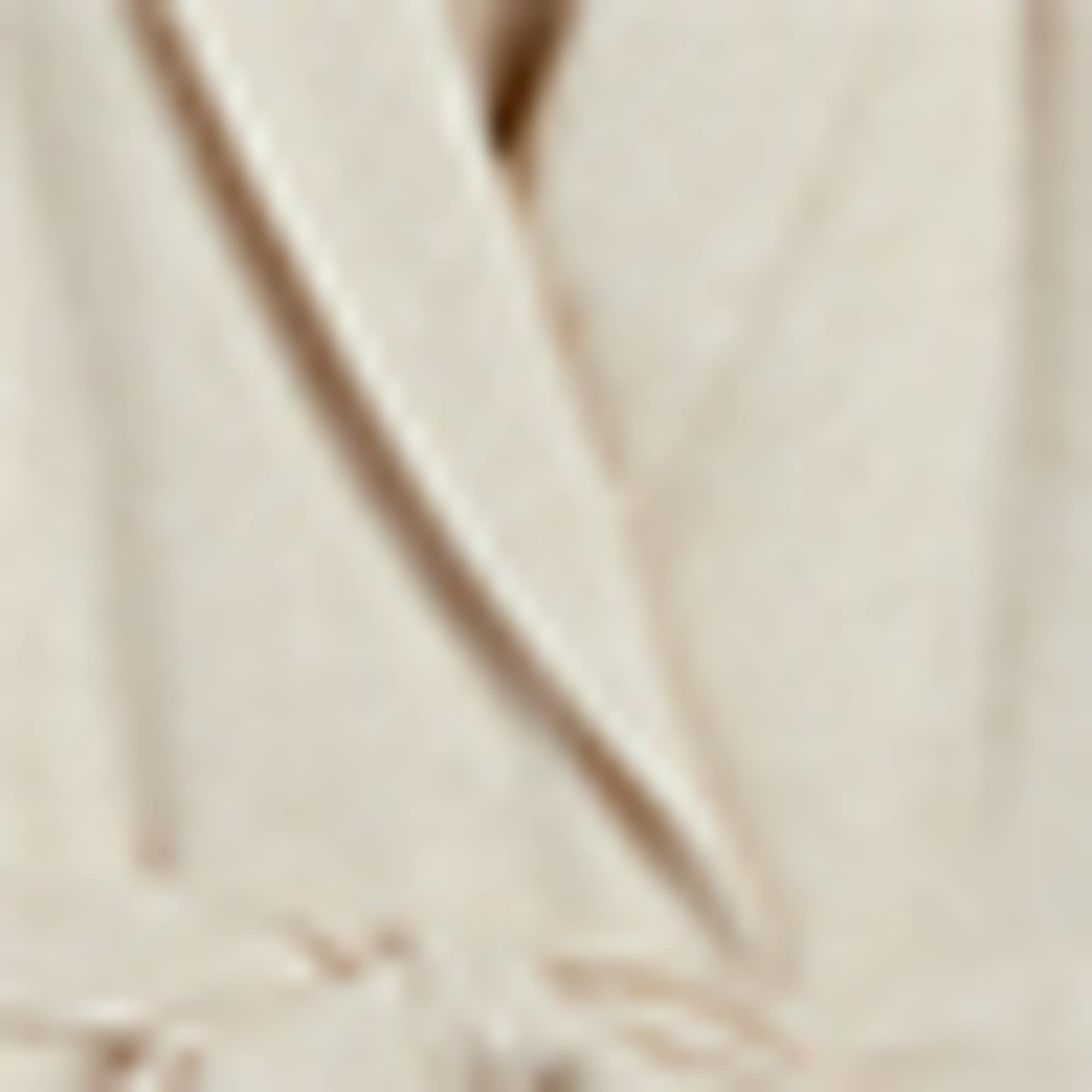 Long blazer with linen content - relaxed fit light beige