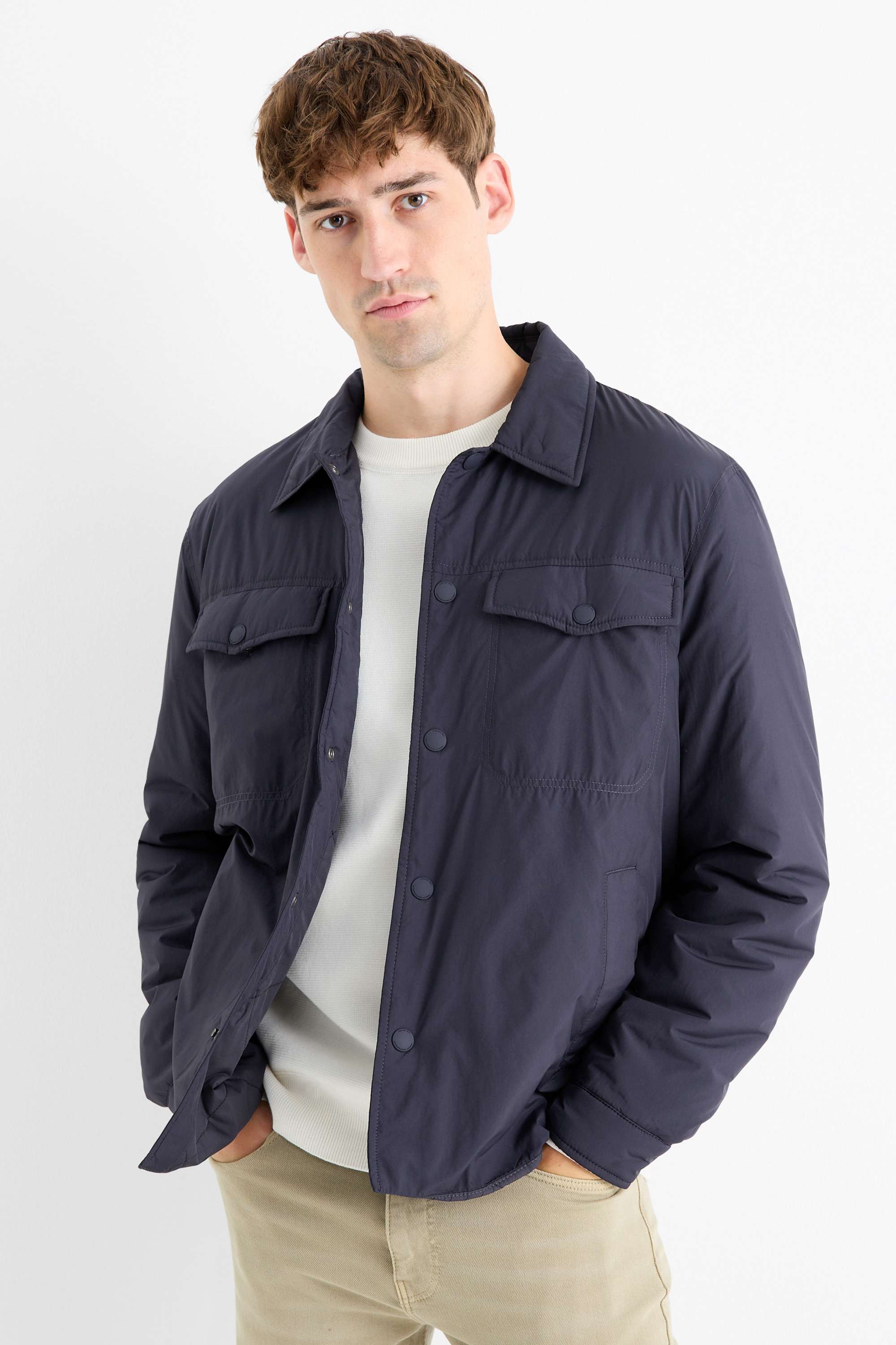 Jacket - lined dark blue