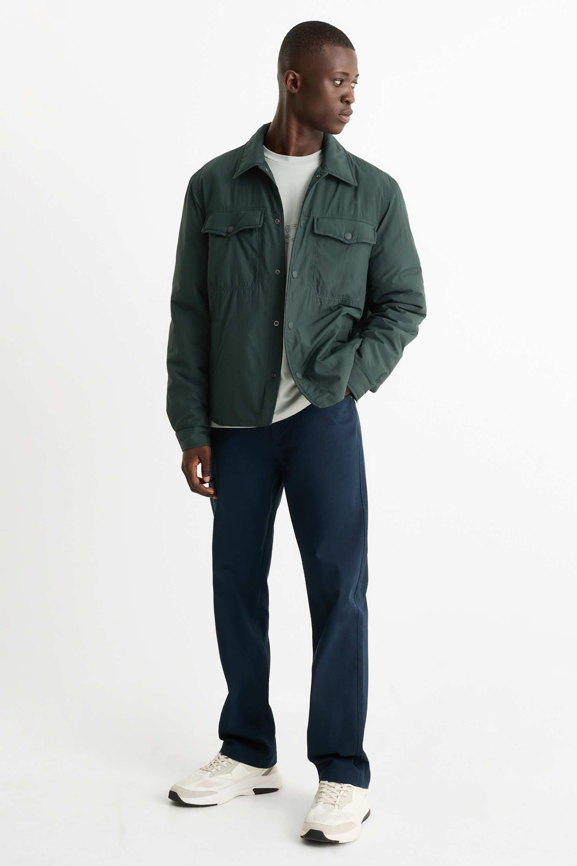Jacket - lined dark green