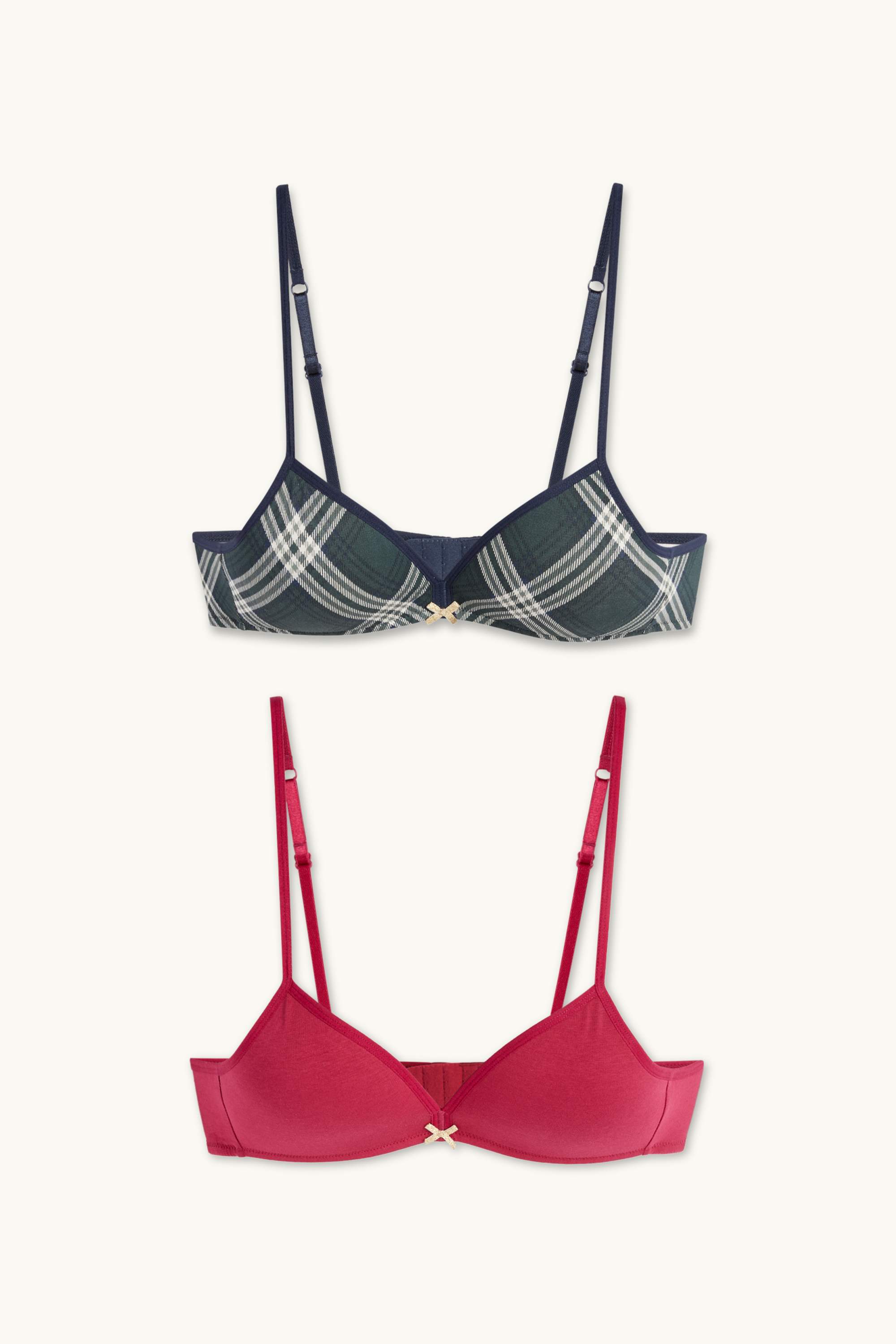 Multipack of 2 - non-wired bra - padded dark red