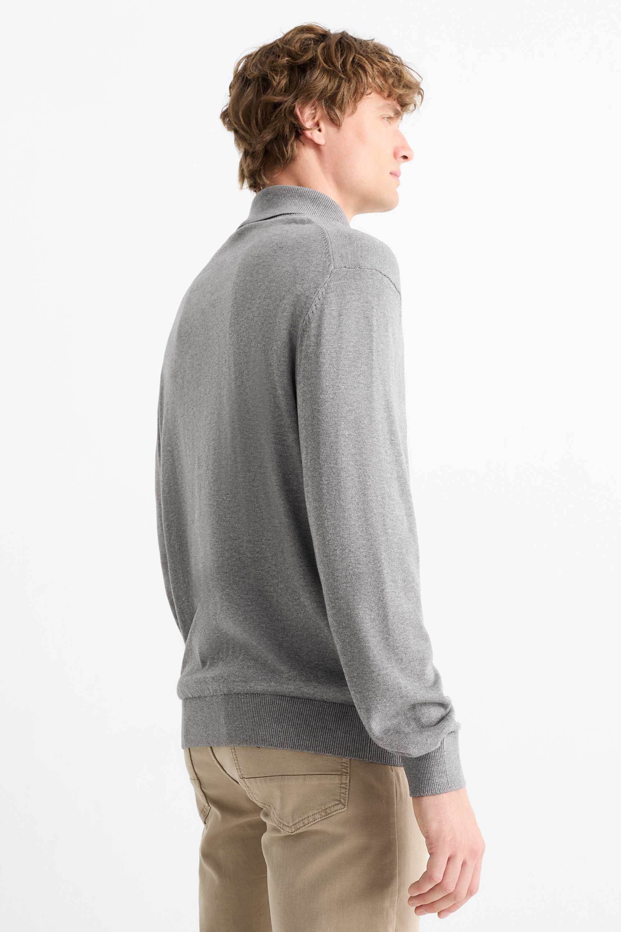 Turtleneck jumper gray