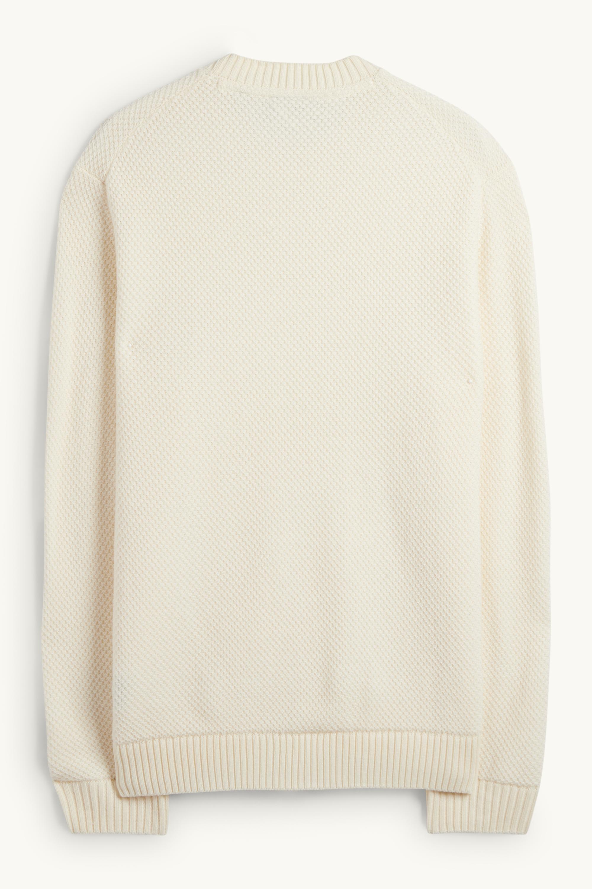 Jumper - textured creme
