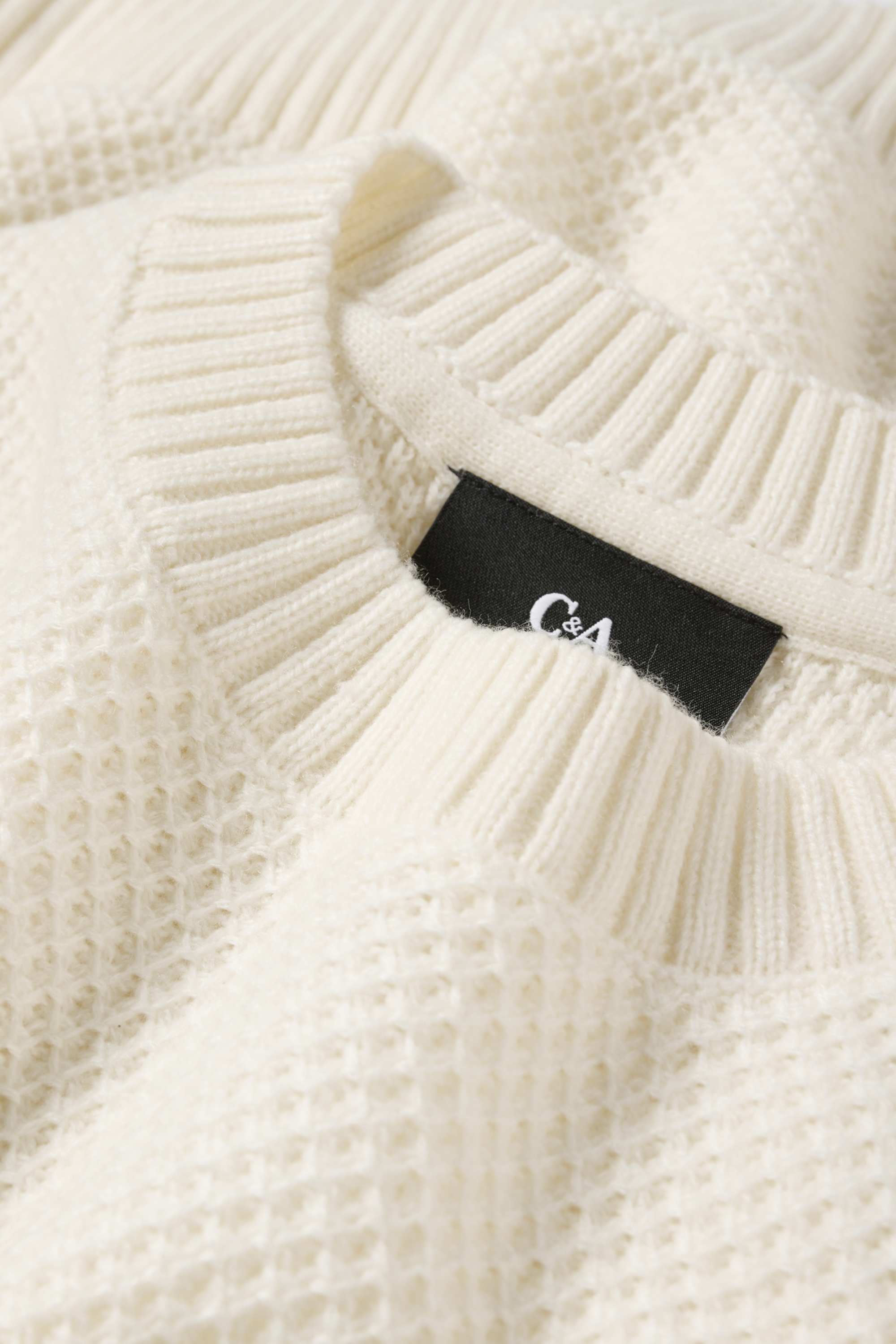 Jumper - textured creme