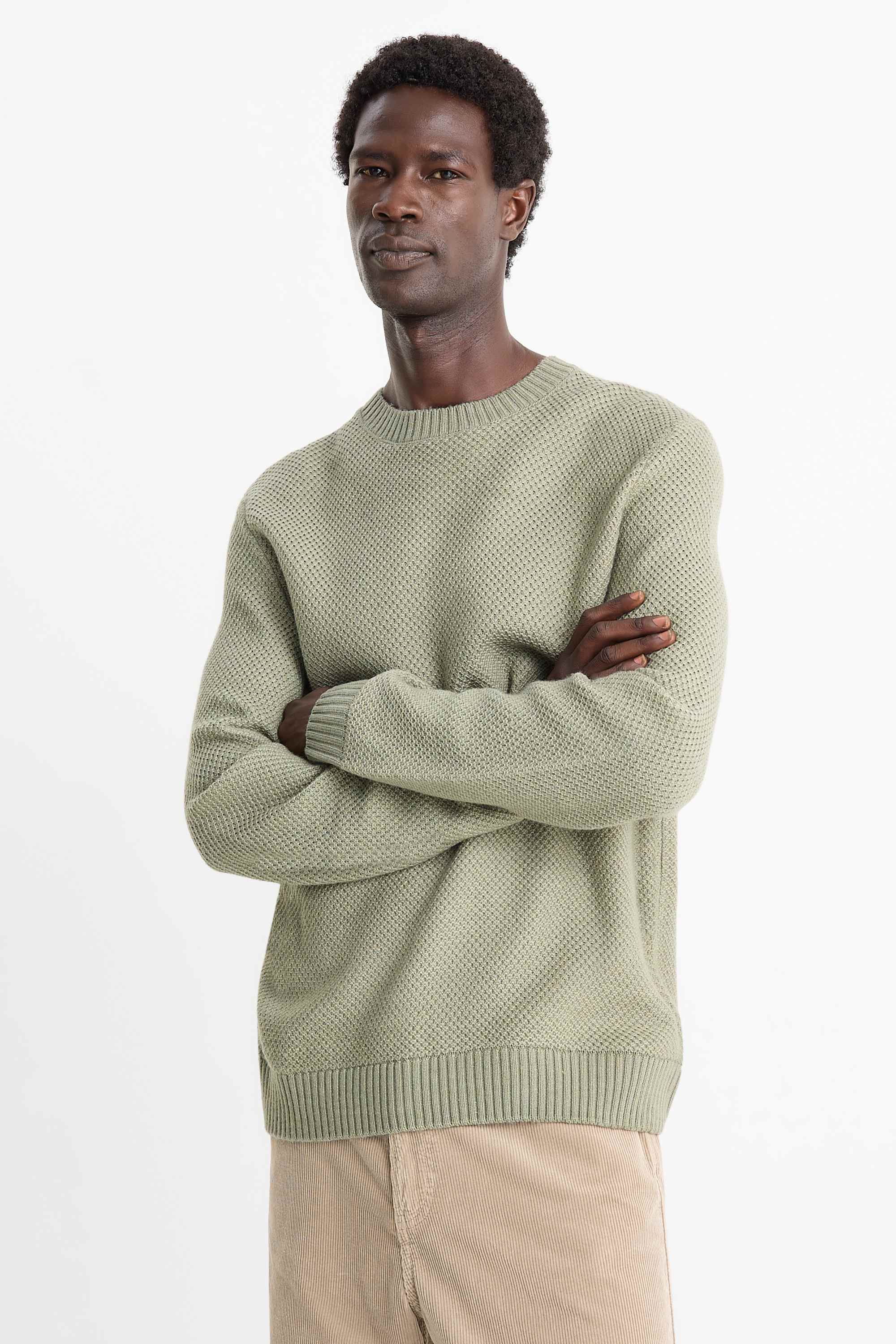 Jumper - textured mint green (6)