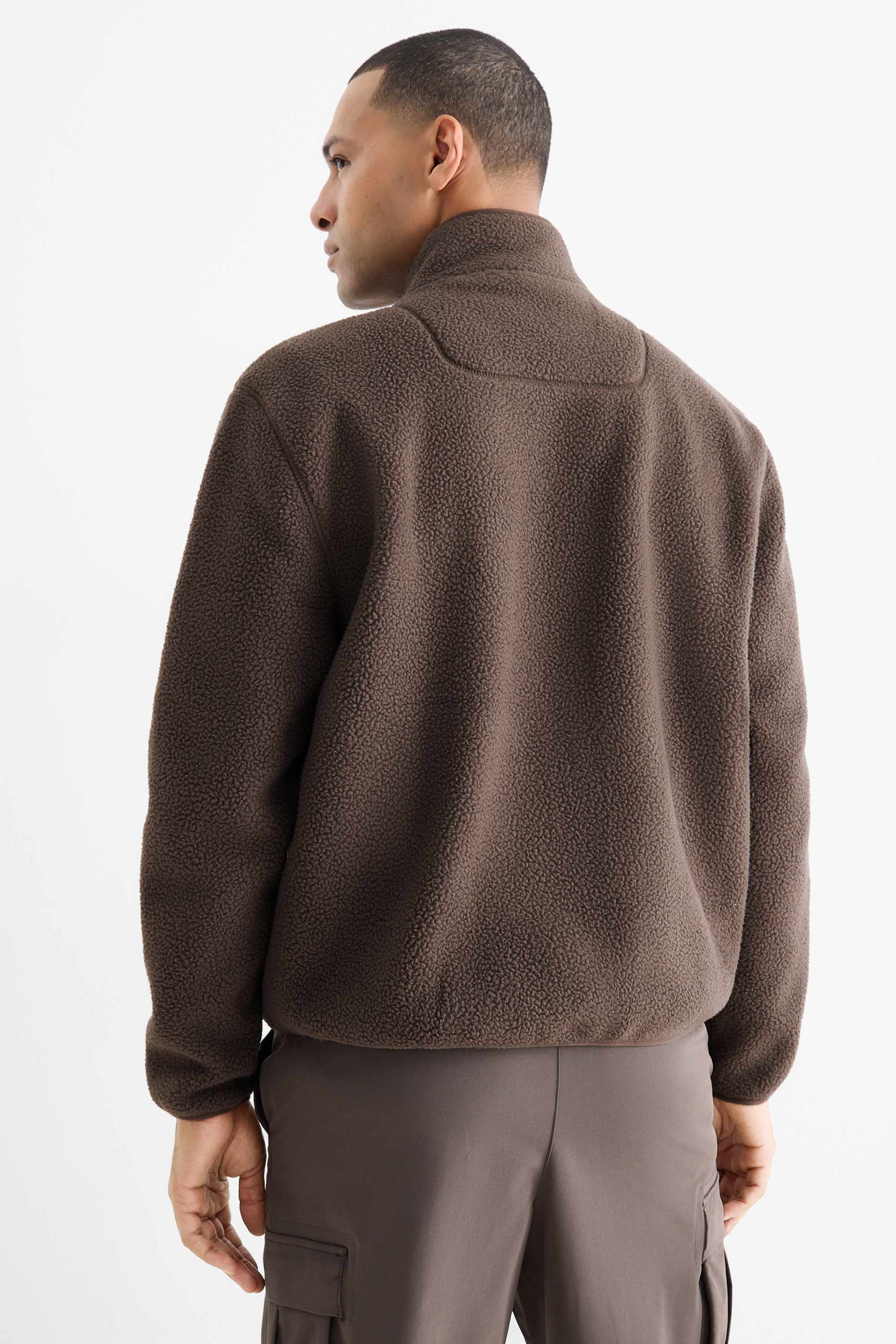 Fleece jacket brown