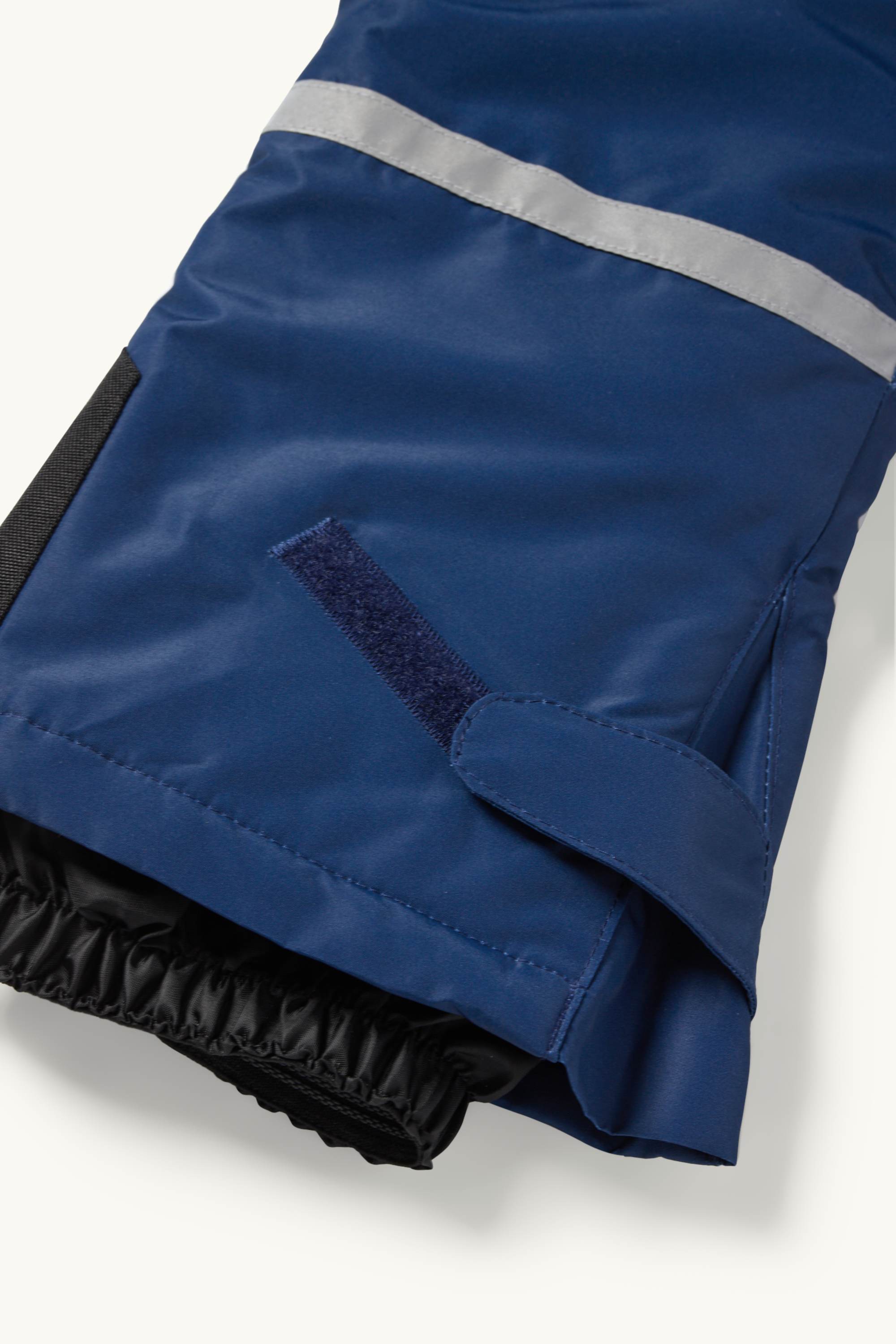 Ski suit with hood - waterproof - patterned blue