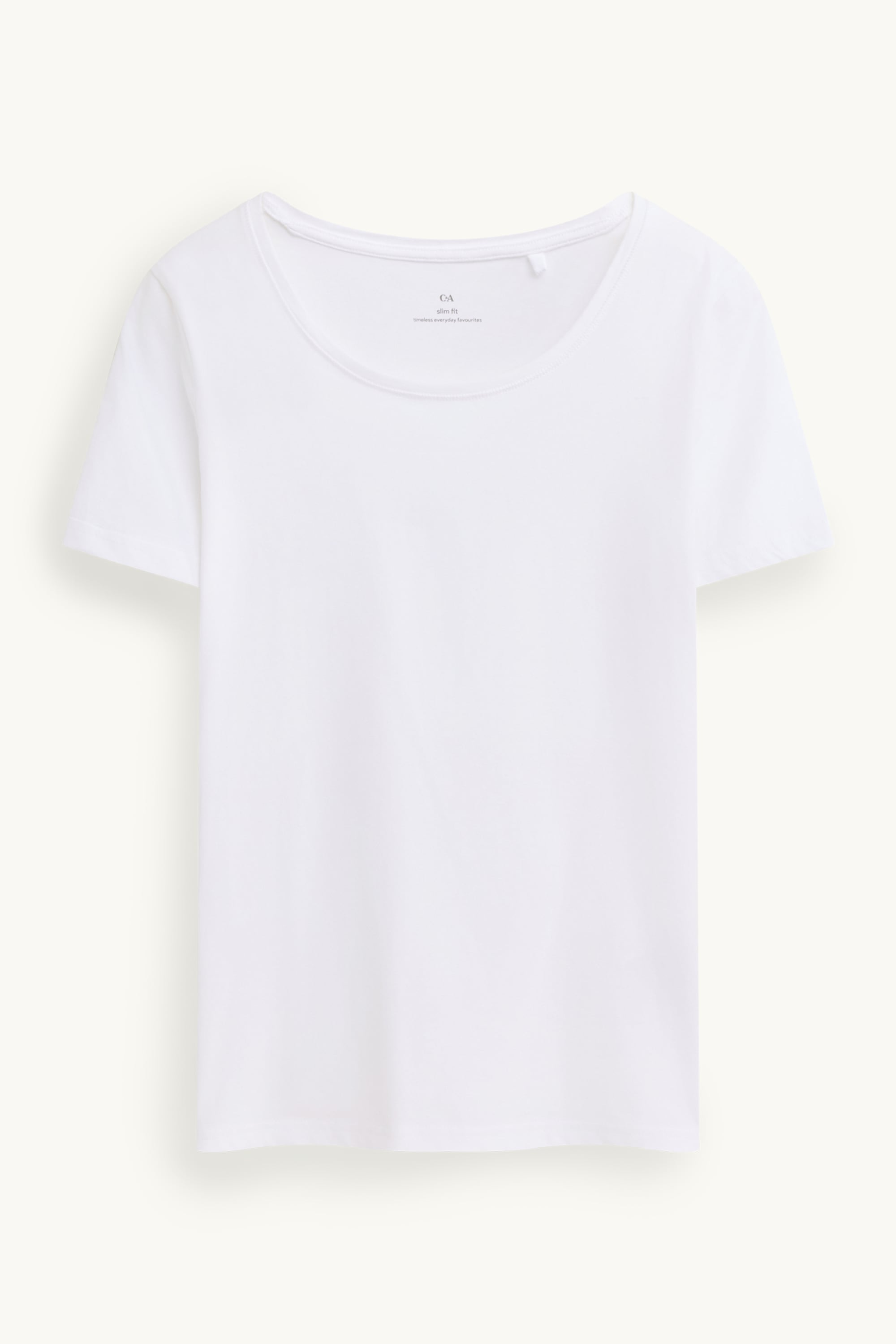 T-shirt - slim fit white