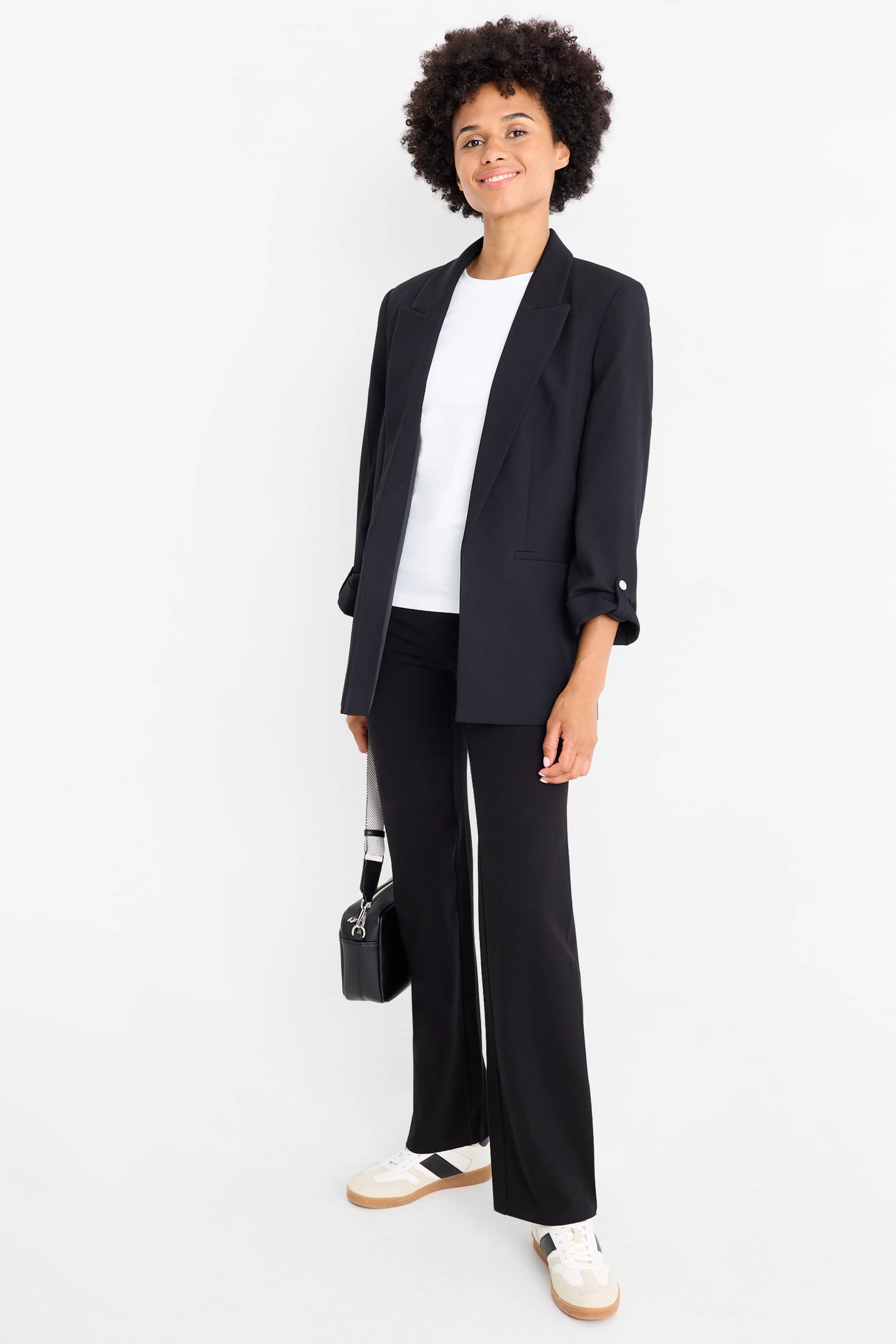 Long sleeve top - slim fit white