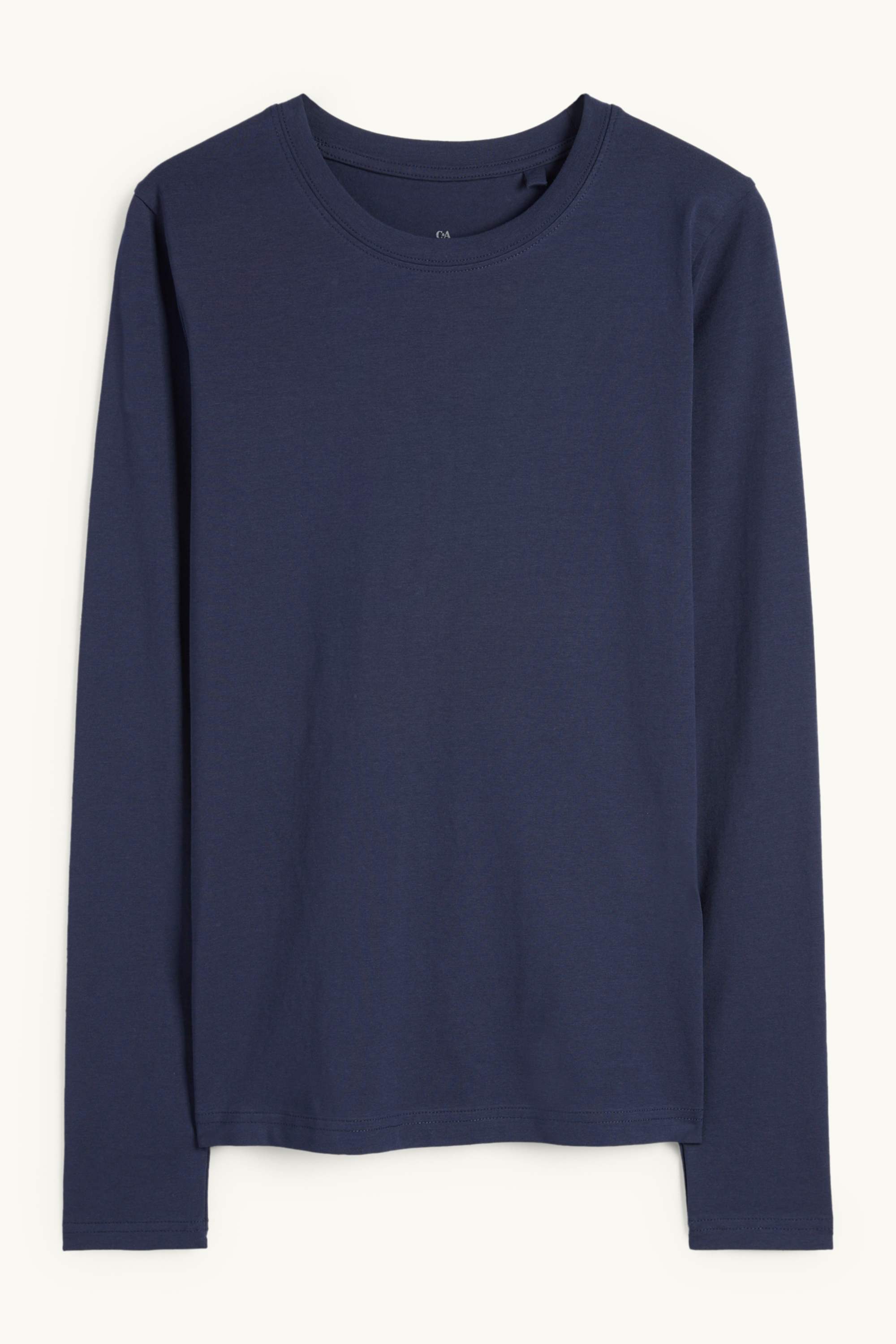 Long sleeve top - slim fit dark blue (7)
