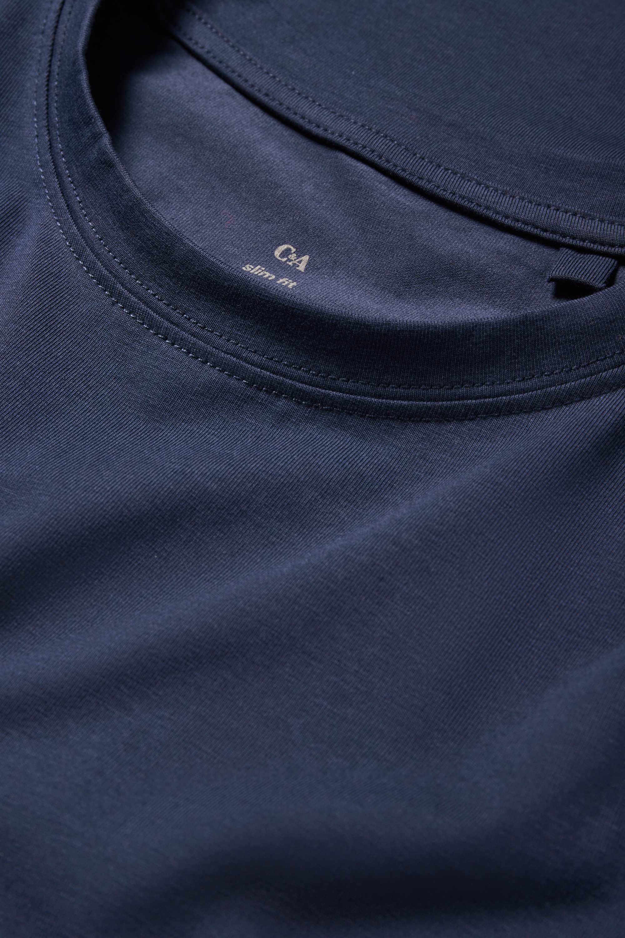 Long sleeve top - slim fit dark blue (7)