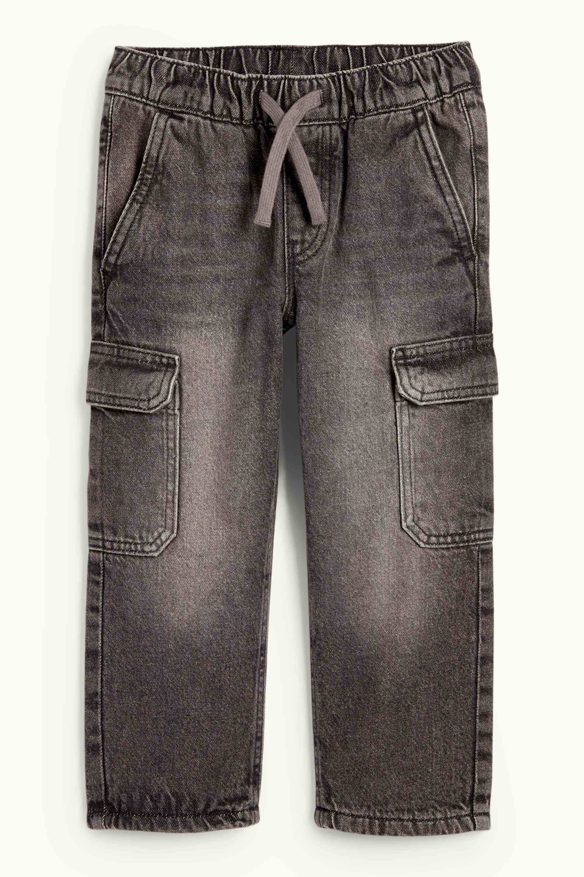 Cargo jeans - thermal jeans denim-gray