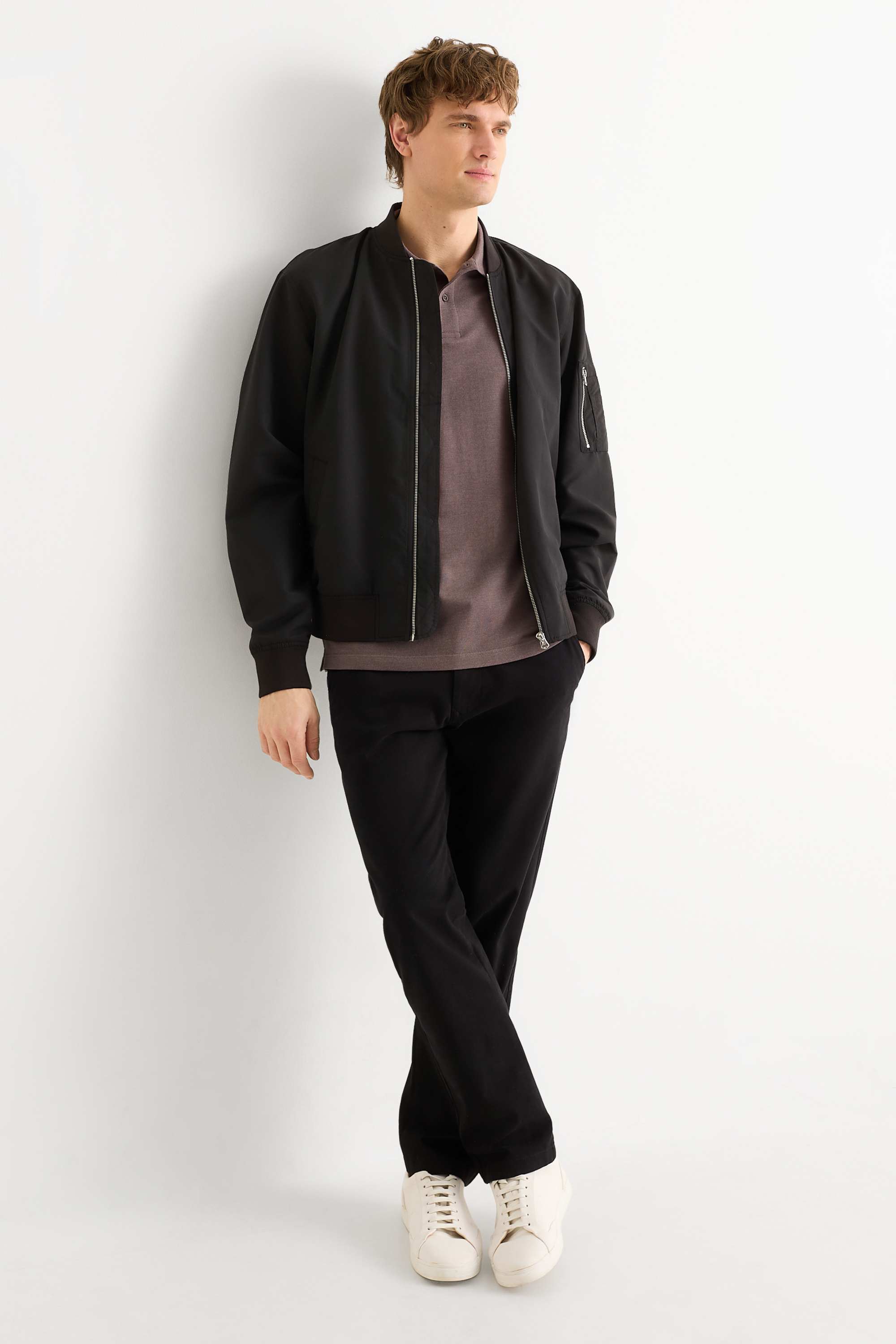 Polo shirt - regular fit brown