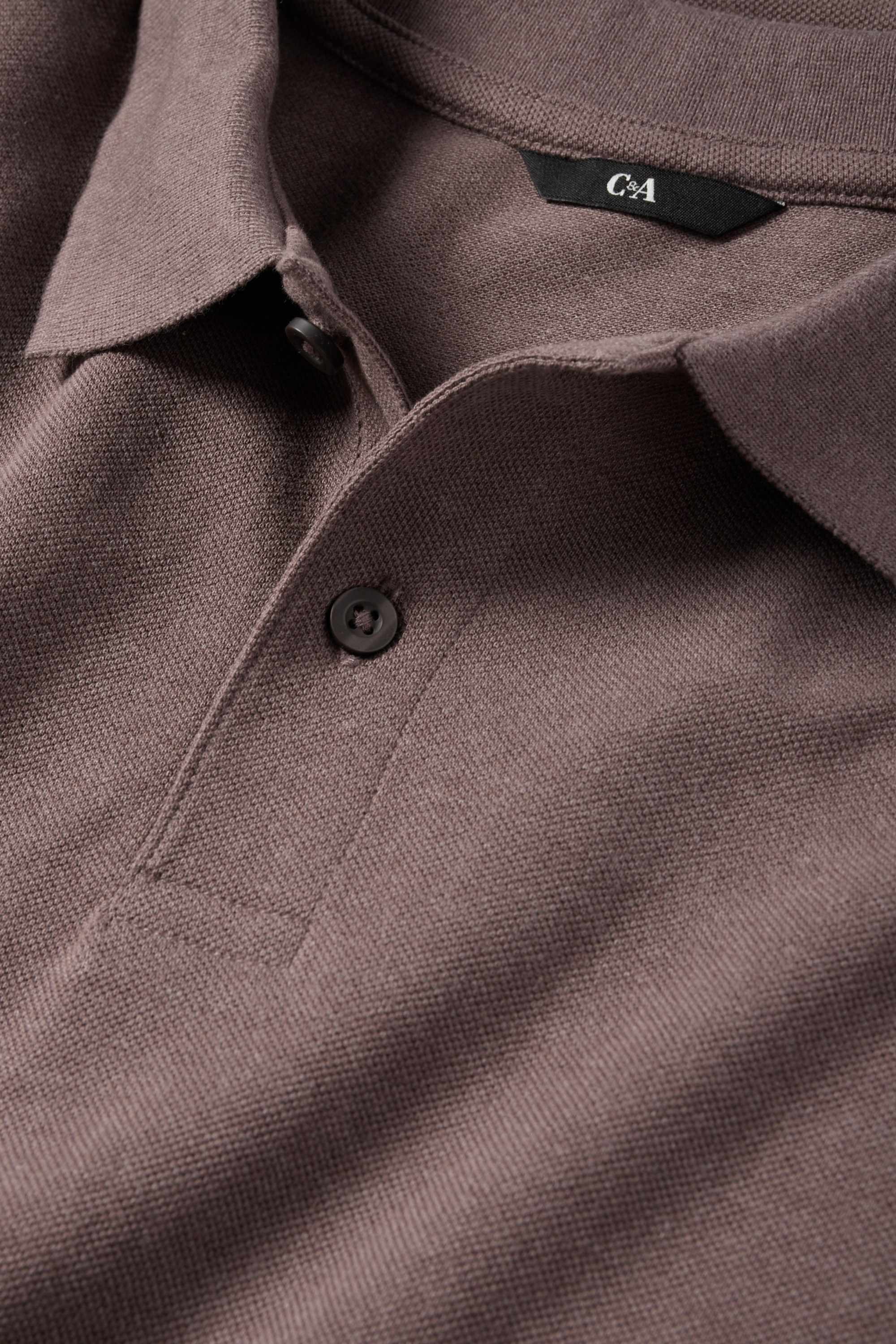 Polo shirt - regular fit brown
