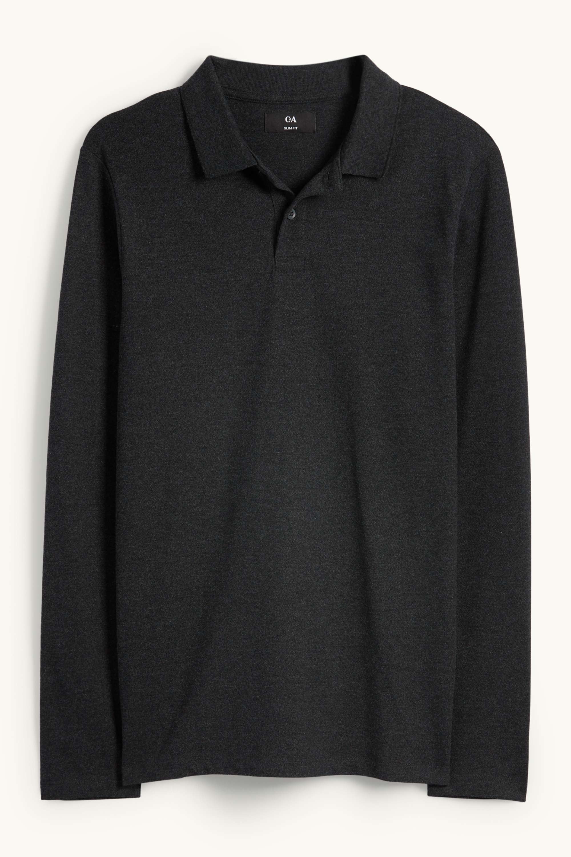 Polo shirt - slim fit dark gray