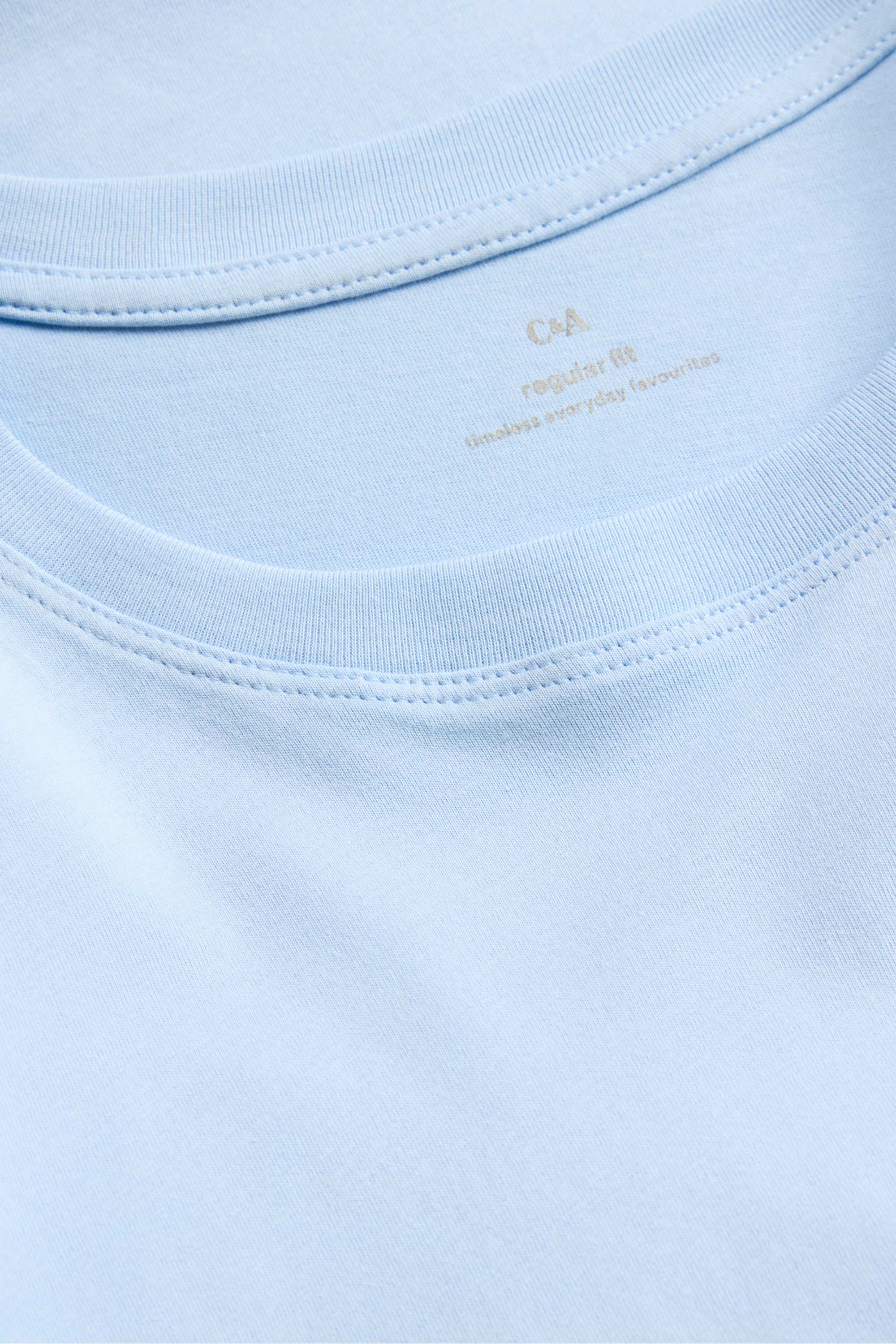 T-shirt - regular fit light blue